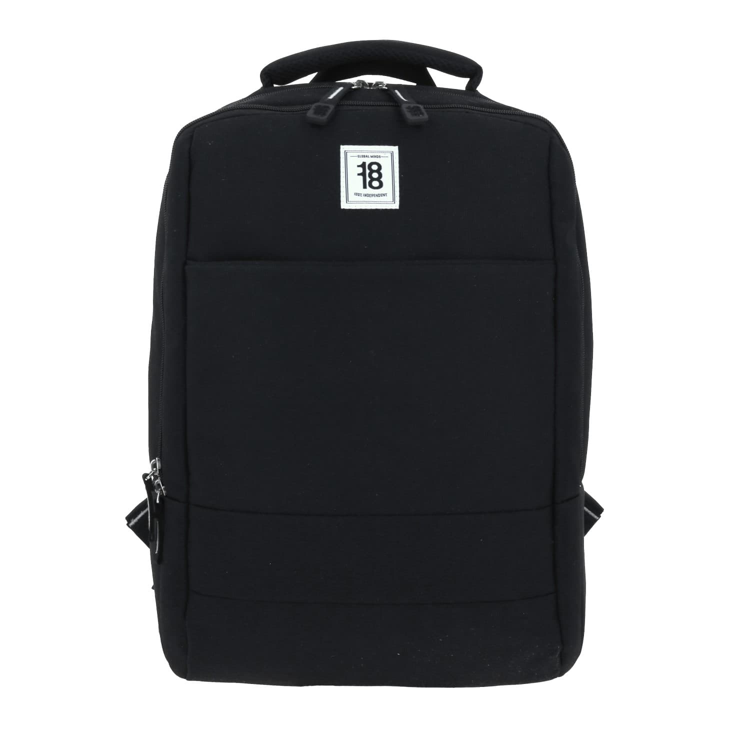 Mochila escolar juvenil 1818 by Chenson negra con amplio compartimento, modelo 1865953-3