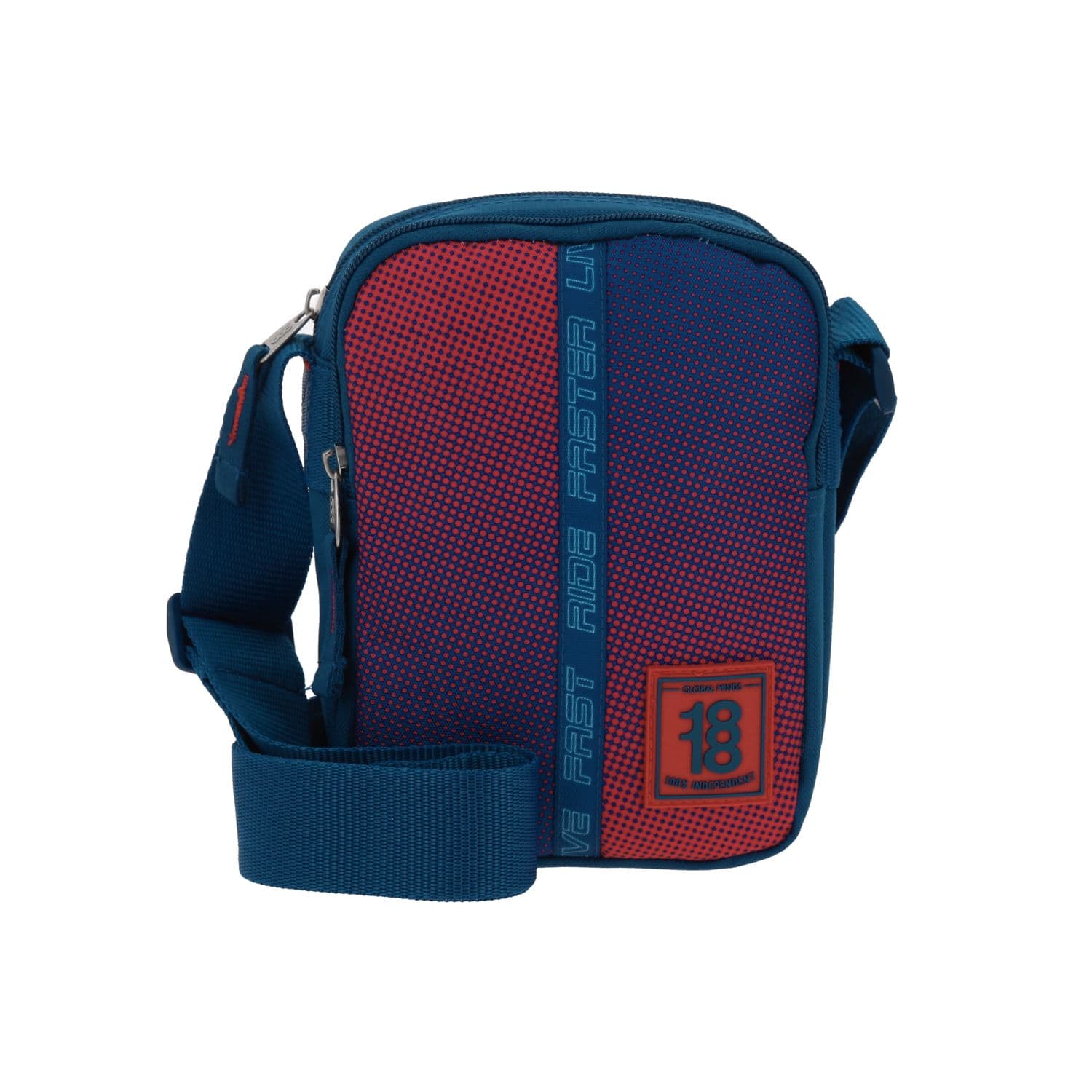 Bolsa de Lado 1818 by Chenson Azul Juvenil con Amplio Compartimento, modelo 1866036-9