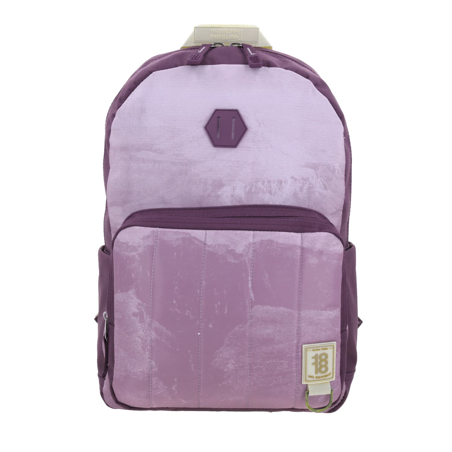 Mochila escolar juvenil 1818 by Chenson rosa con amplia funcionalidad, modelo 1866199-P