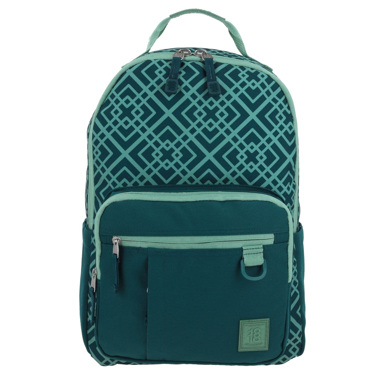 Mochila escolar juvenil 1818 by Chenson verde con amplia funcionalidad, modelo 1866248-G