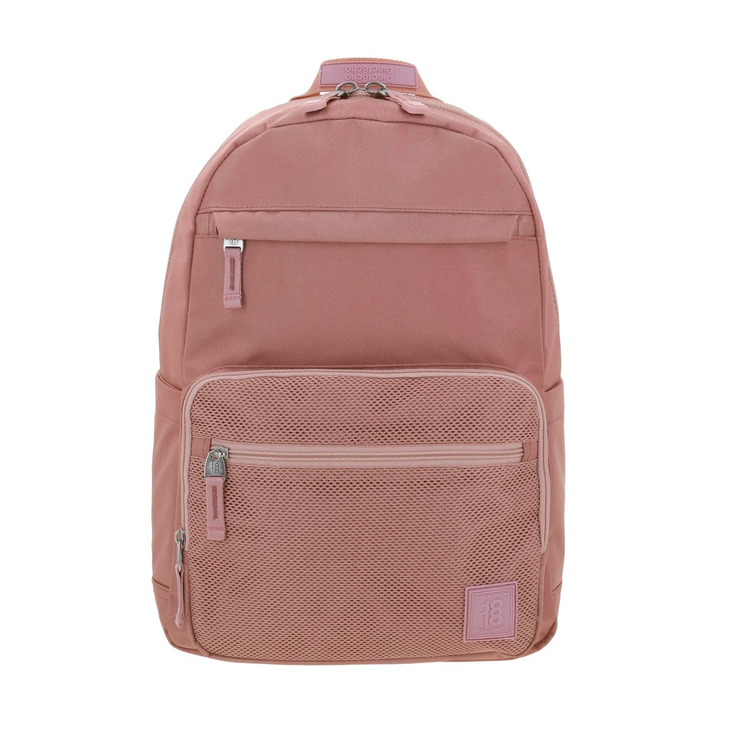 Mochila juvenil 1818 by Chenson café/oro rosa con amplio espacio y estilo, modelo 1866480-K