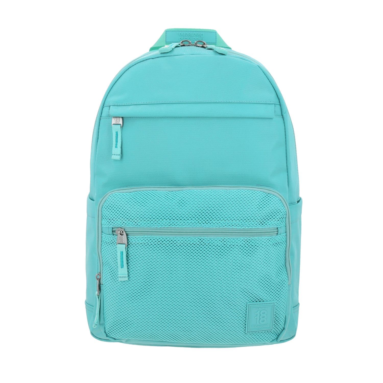 Mochila escolar juvenil 1818 by Chenson turquesa con amplio compartimento, modelo 1866480-T