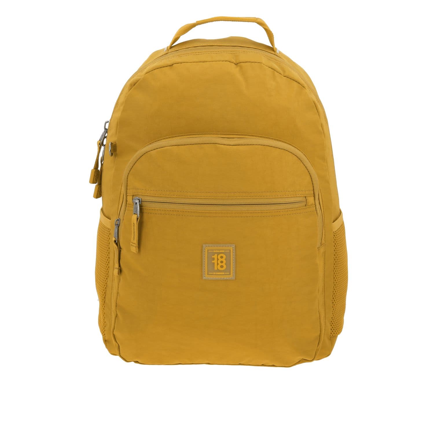Mochila juvenil 1818 by Chenson amarilla con amplios compartimentos, modelo 1866543-L