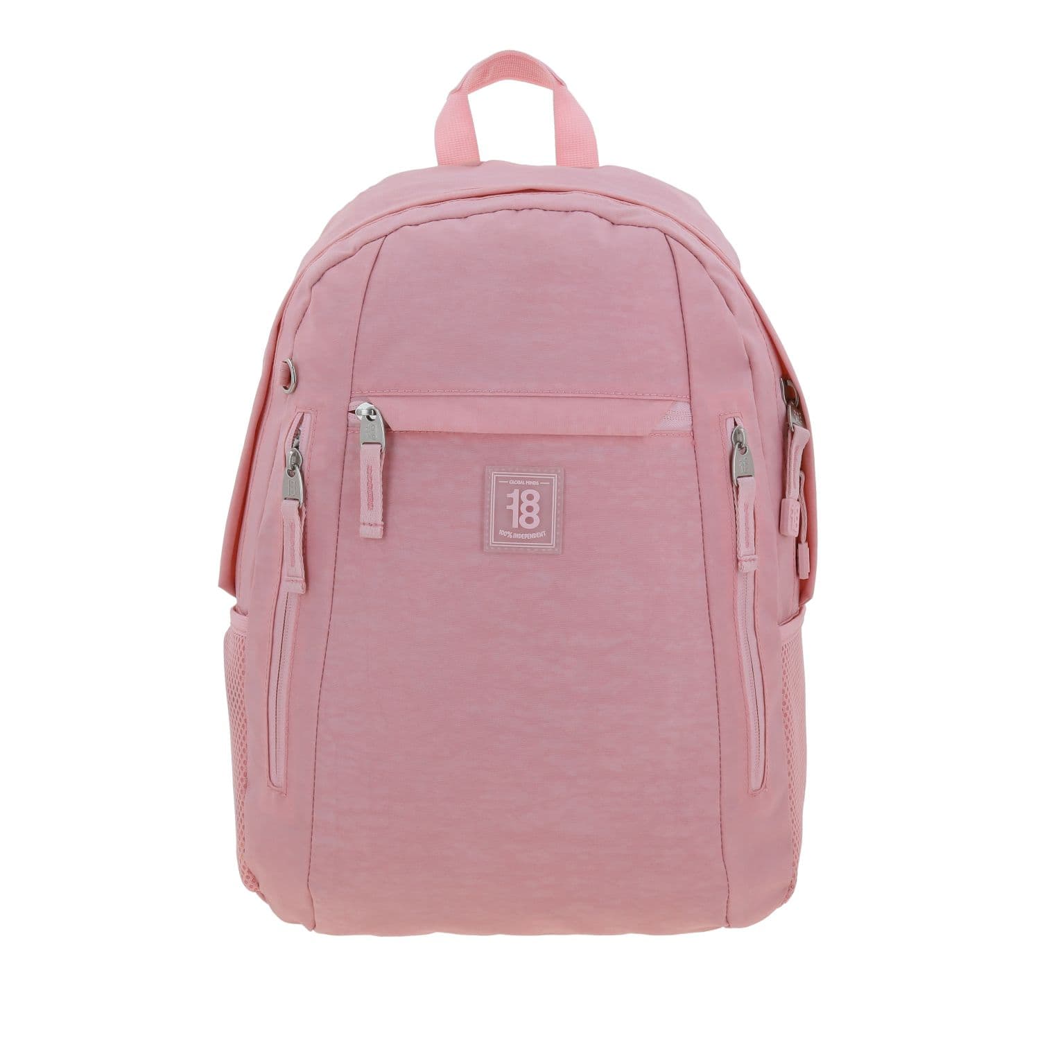 Mochila escolar juvenil 1818 by Chenson rosa con amplios compartimentos, modelo 1866544-P