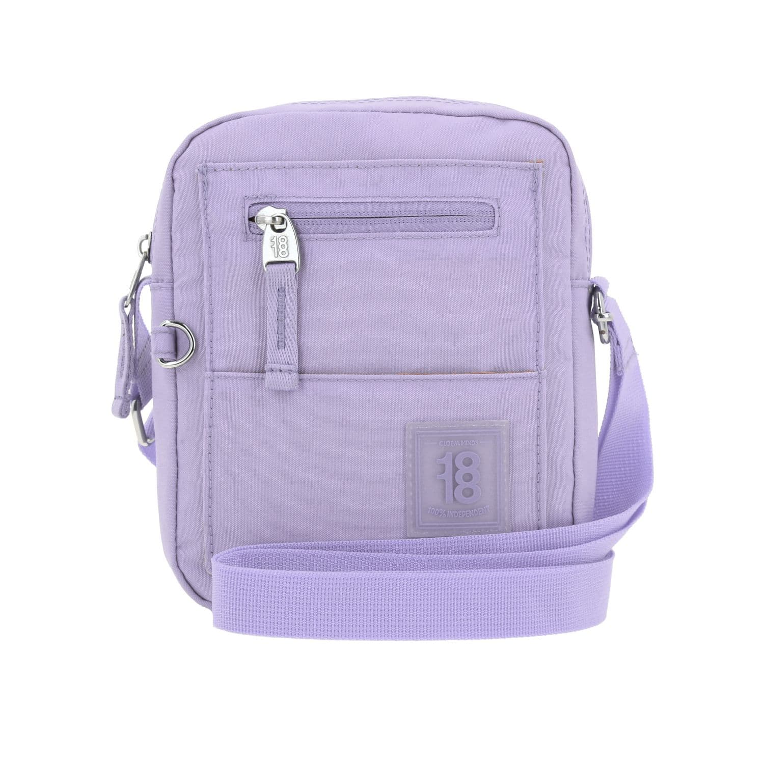 Bolsa de Lado juvenil 1818 by Chenson Violeta con múltiples bolsillos, modelo 1866546-V