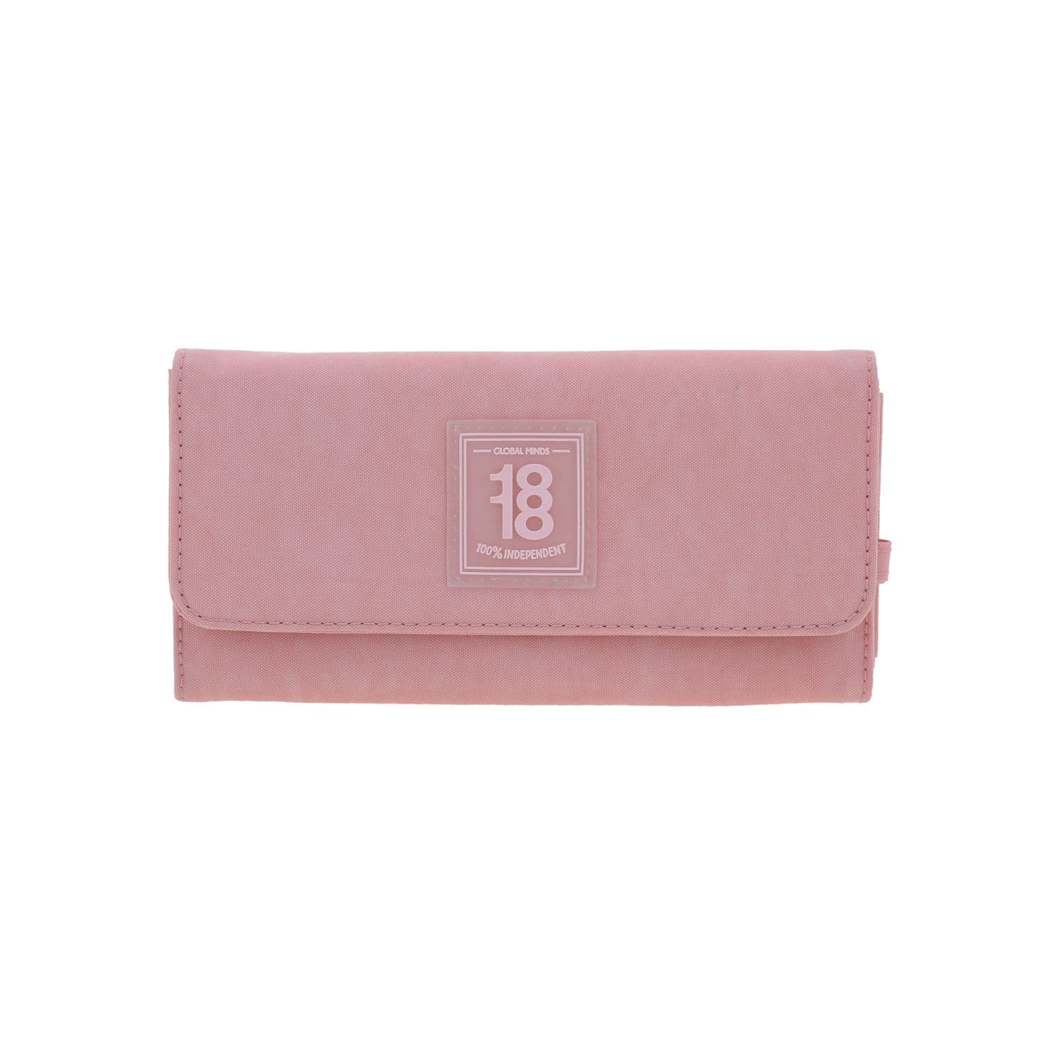 Cartera juvenil rosa 1818 by Chenson con múltiples compartimentos, modelo 1866549-P