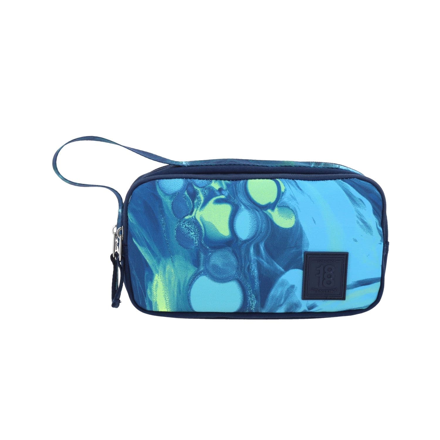 Lapicera escolar azul 1818 by Chenson con doble bolsillo y asa de mano, modelo 1866571-9