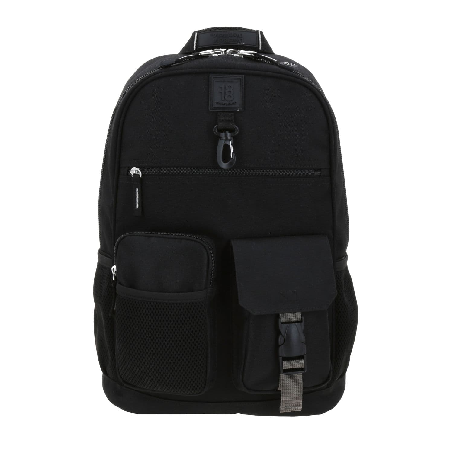 Mochila escolar juvenil 1818 by Chenson negra con amplio compartimento, modelo 1870136-3