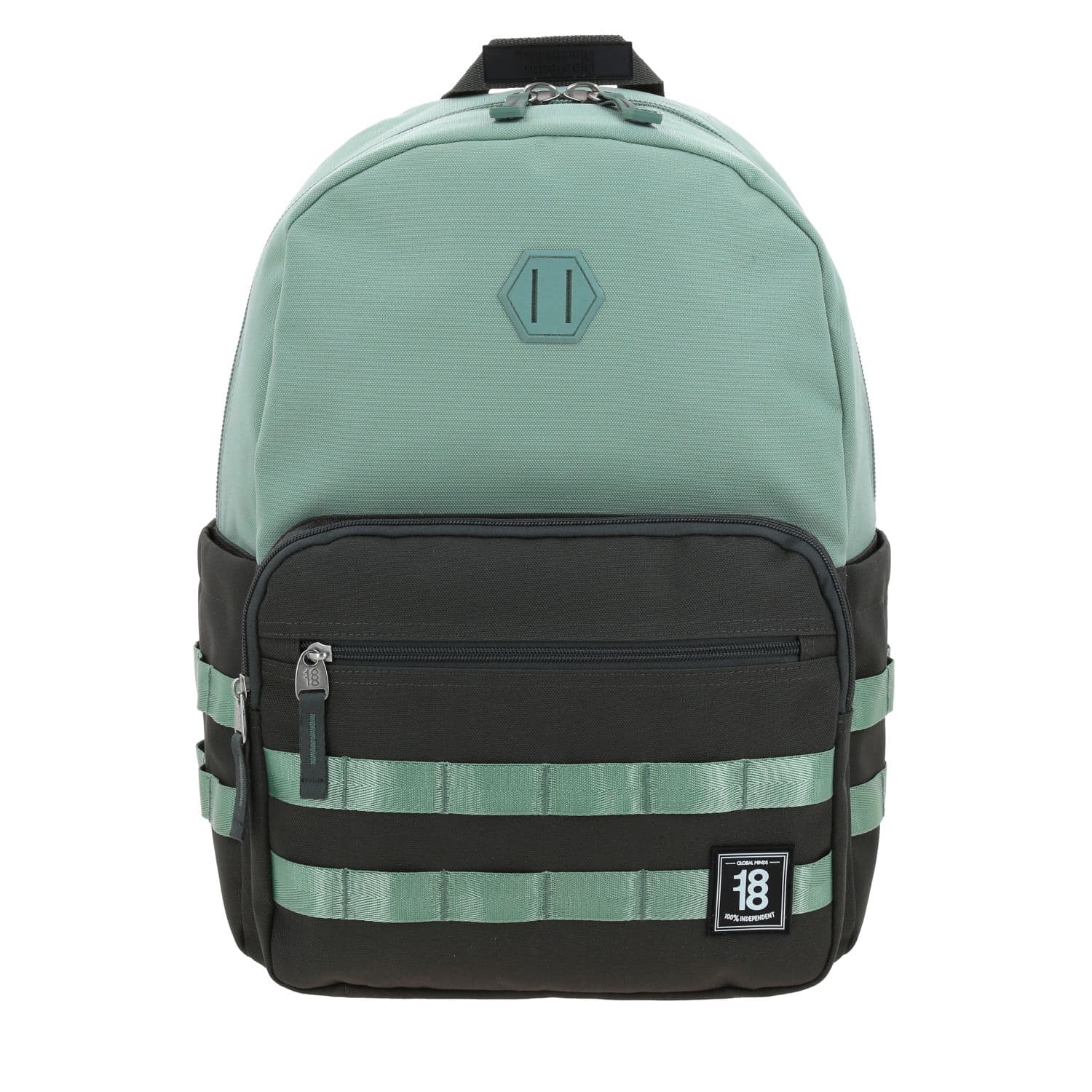 Mochila juvenil gris 1818 by Chenson con amplio compartimento, modelo 1870185-2