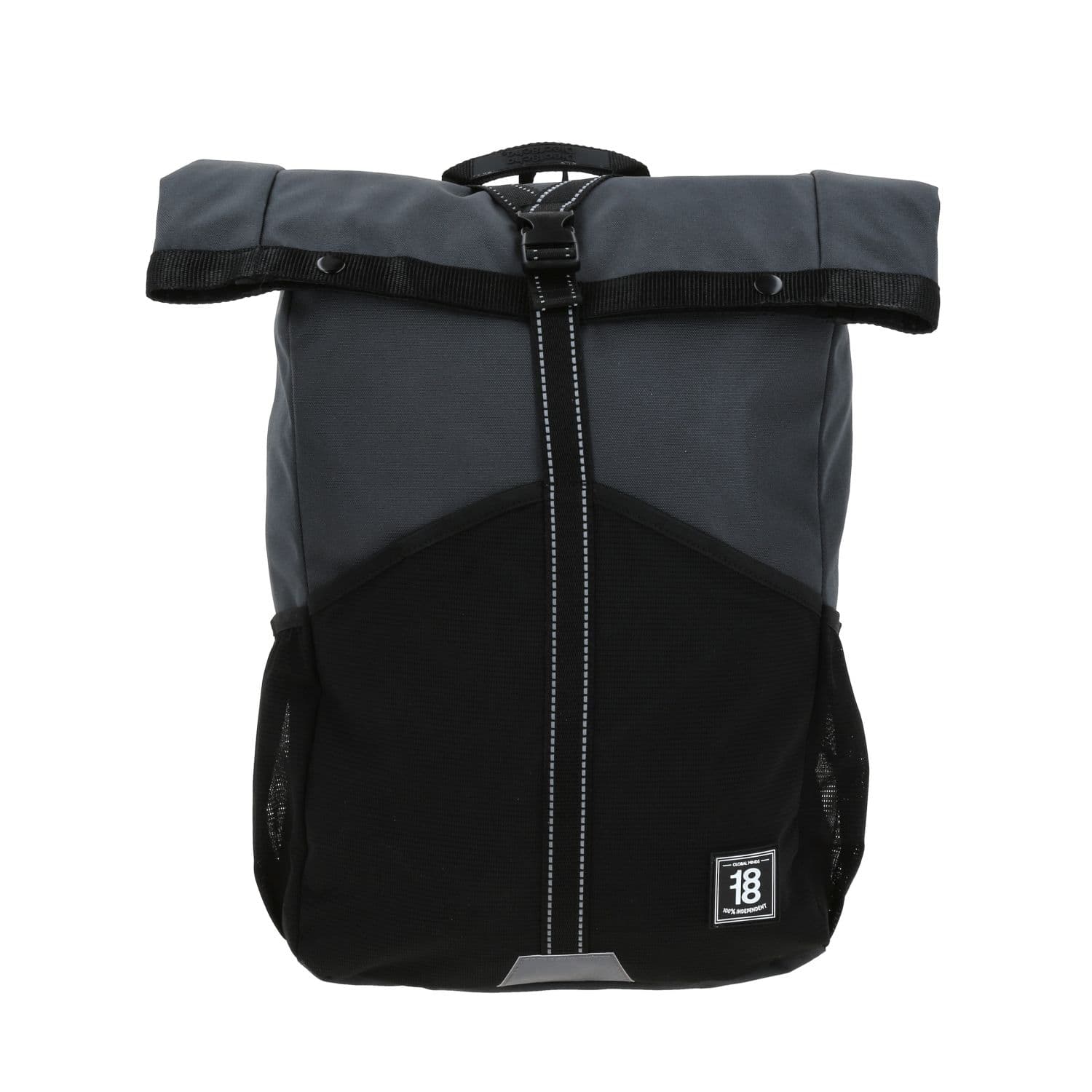 Mochila juvenil 1818 by Chenson negra con cierre enrollable | Estilo y funcionalidad, modelo 1870247-3