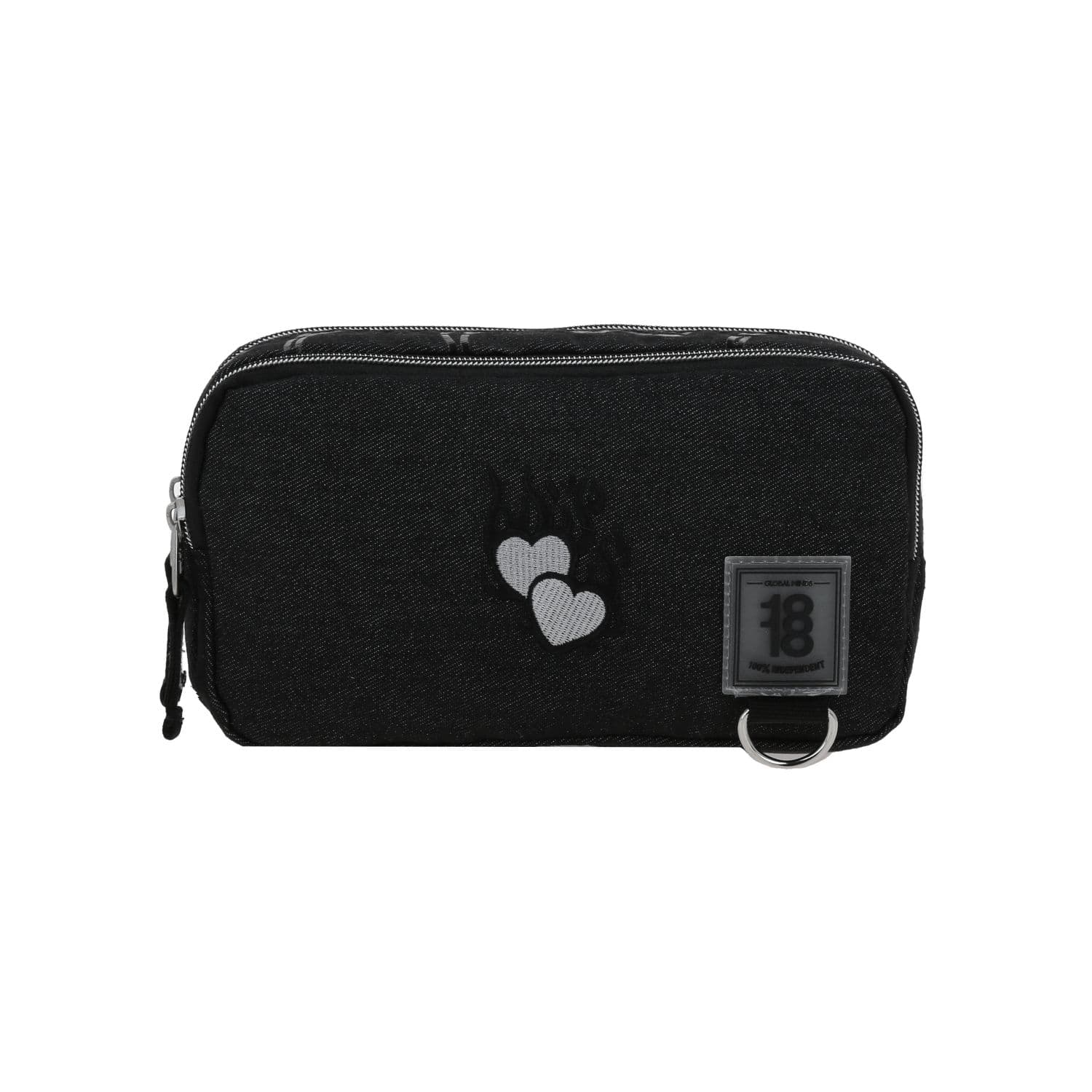 Lapicera escolar 1818 by Chenson color negro con doble compartimento, modelo 1870495-3