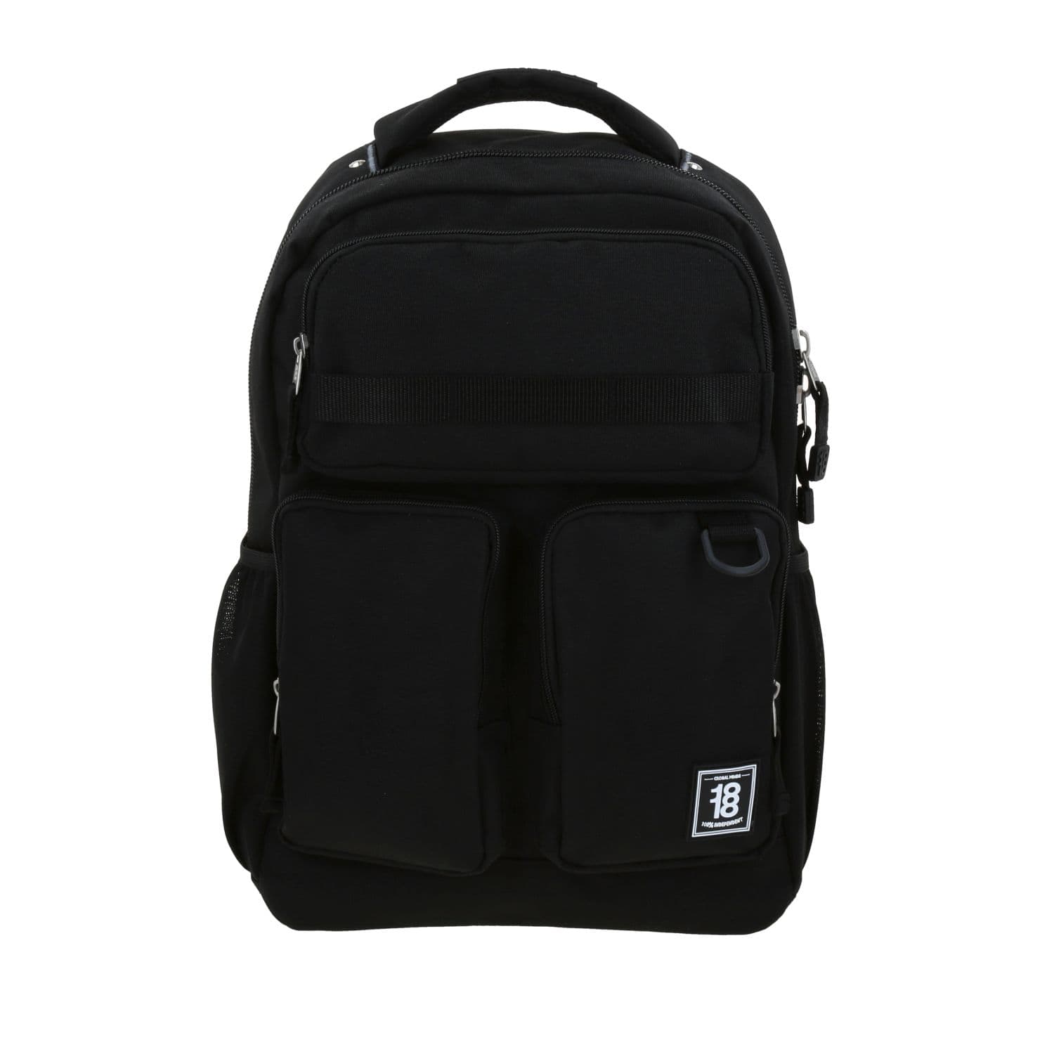 Mochila Preparatoria 1818 by Chenson Negro con Triple Bolsillo, modelo 1870531-3