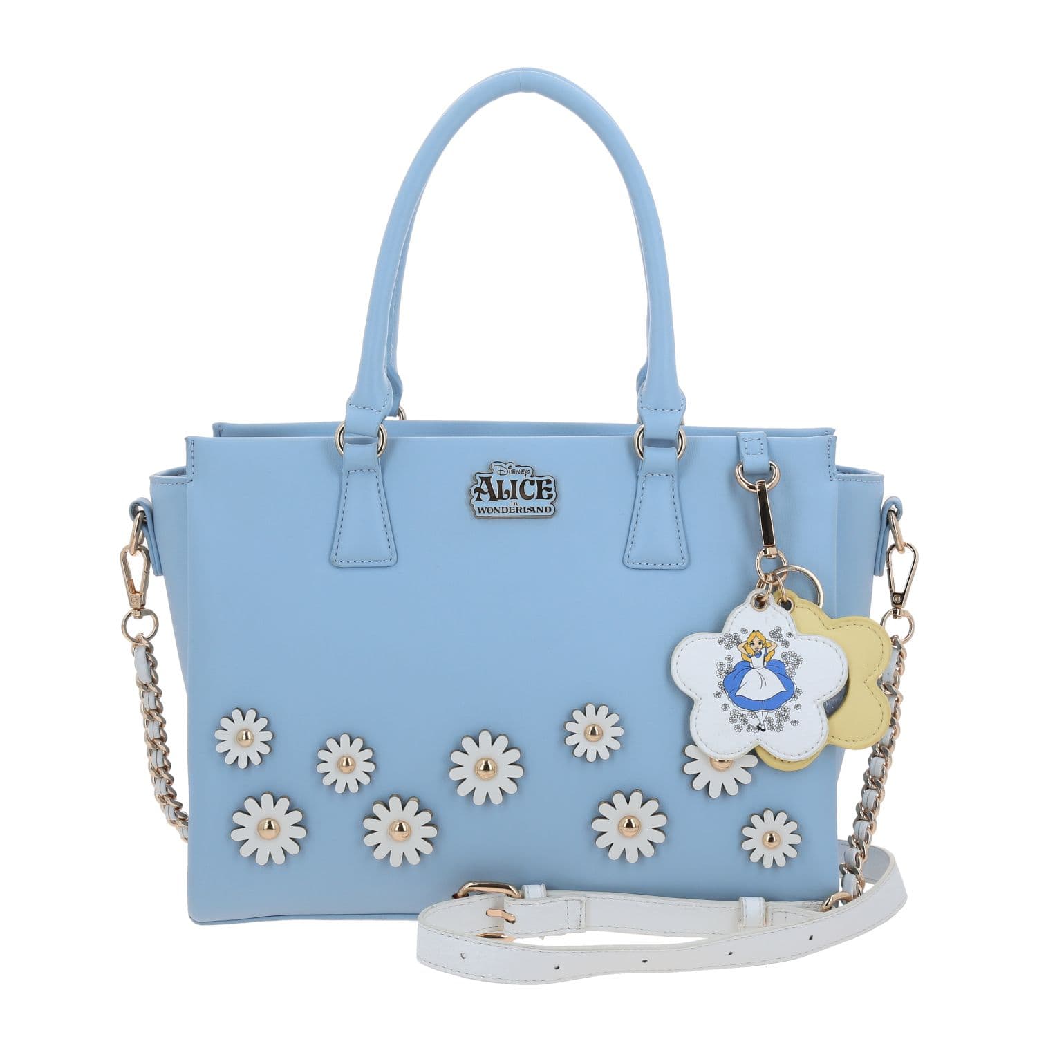 Bolsa de Mano AL by Chenson Azul 30cm | Diseño Flores 3D, modelo AL25001-9
