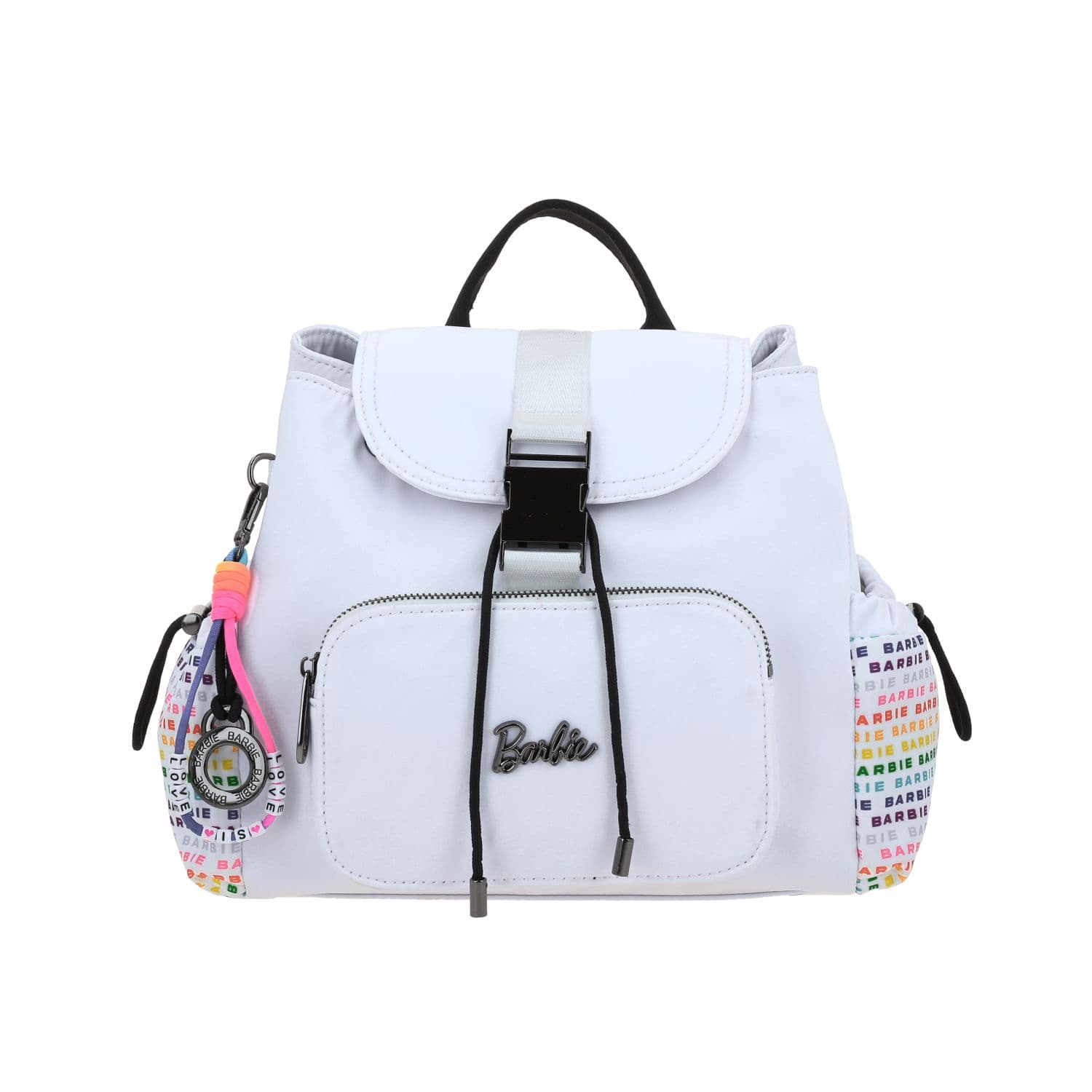 Mochila para dama Barbie by Chenson color blanco con estilo moderno, modelo BR25026-W