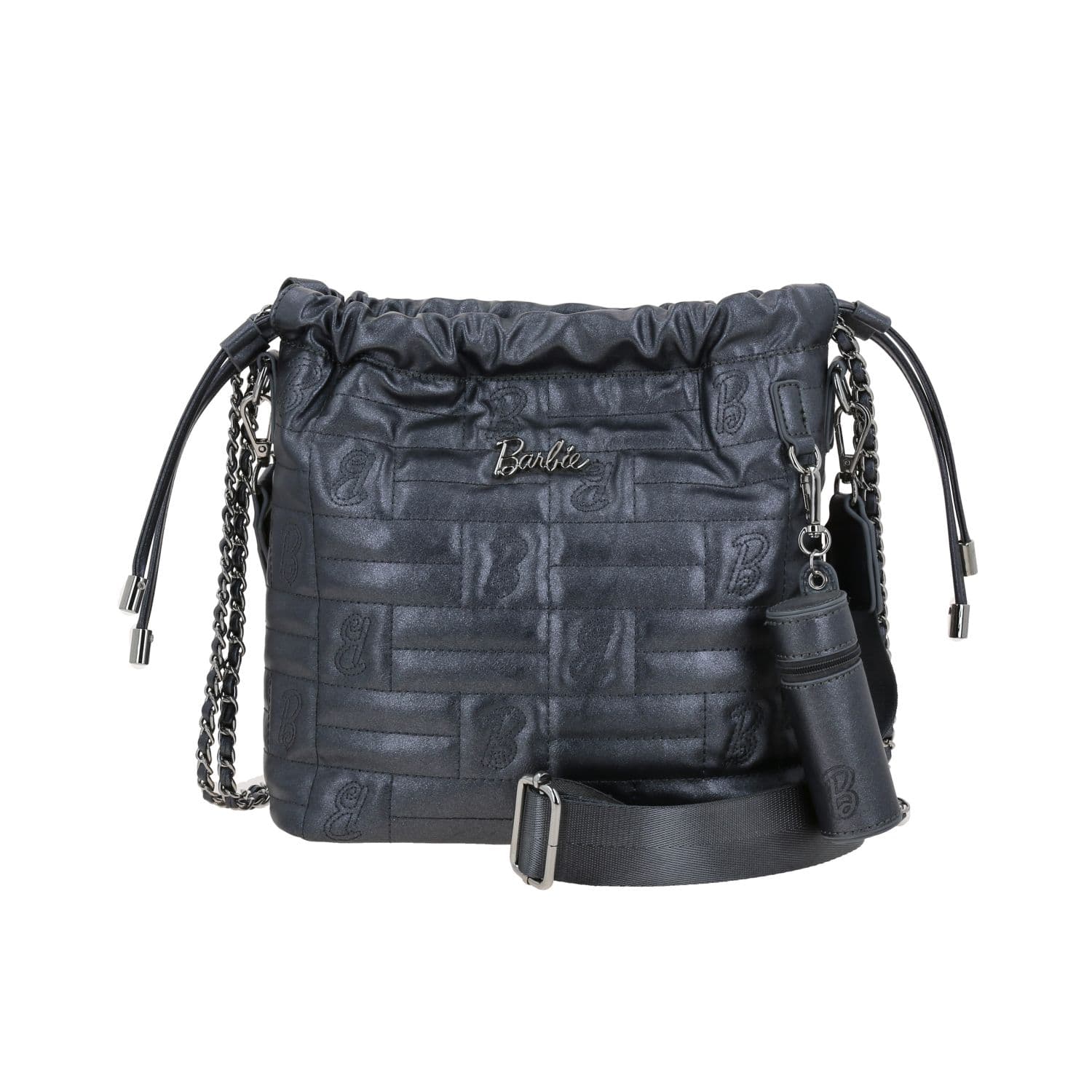 Bolsa de mano para dama Barbie by Chenson color negro con estilo moderno, modelo BR25082-3