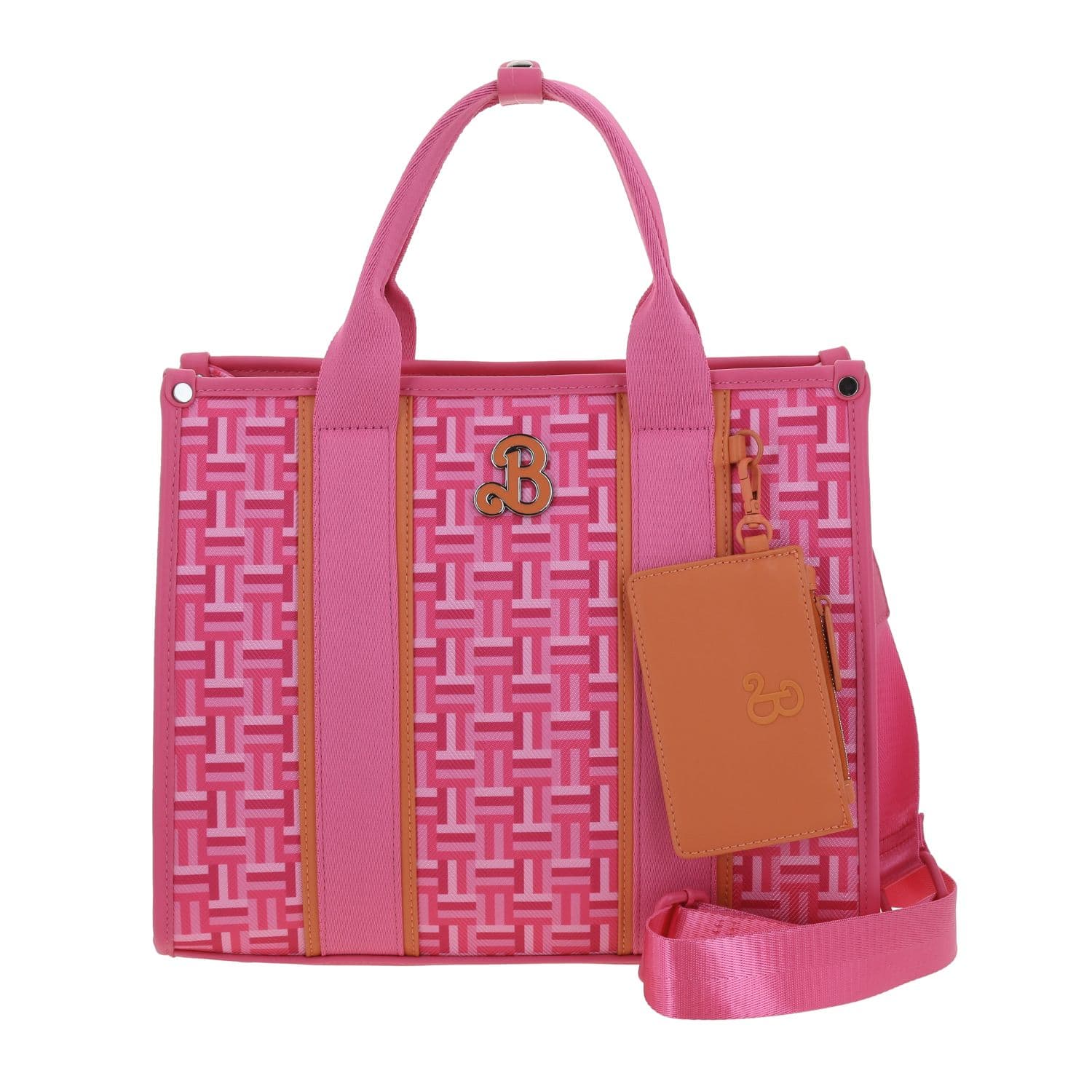 Bolsa de Mano para Dama Barbie by Chenson Rosa con Diseño Funcional, modelo BR25090-P