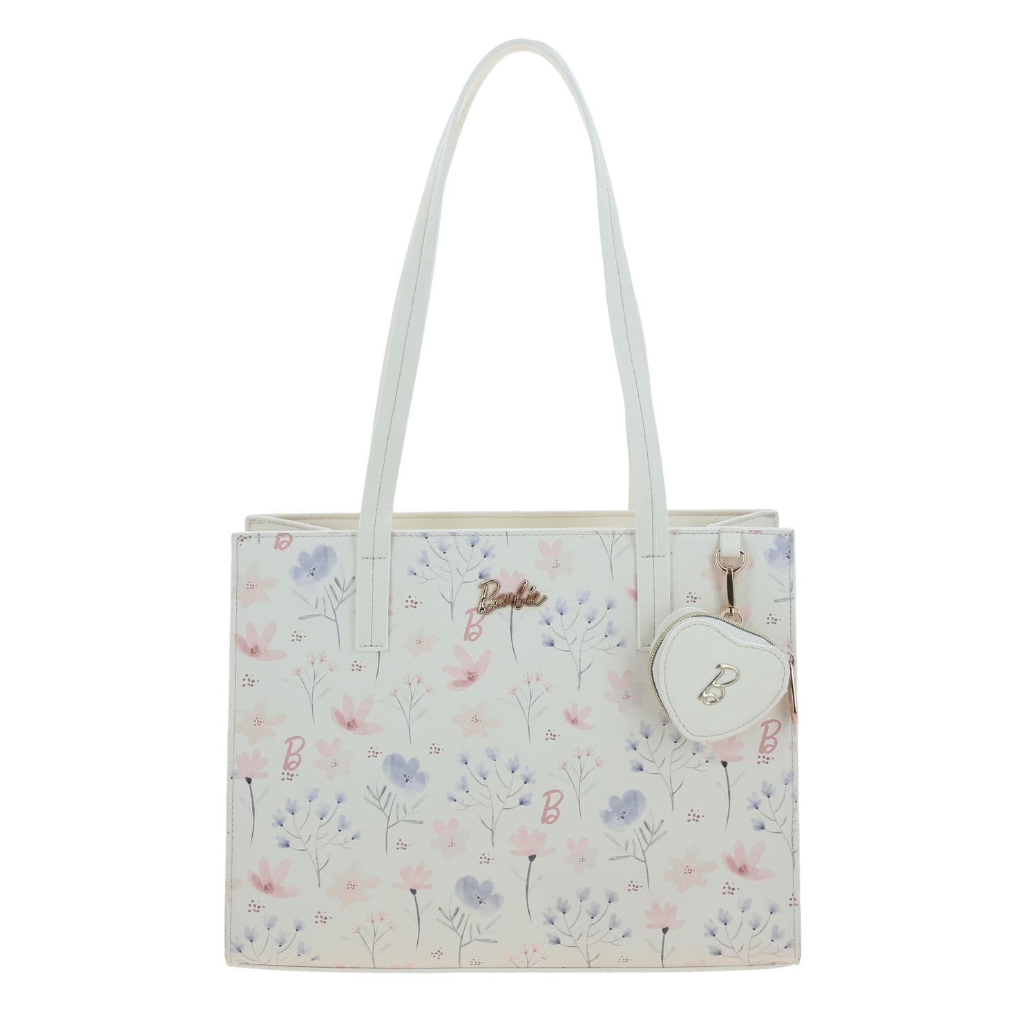 Bolsa grande para dama Barbie blanco | Tote elegante casual, modelo BR25114-W