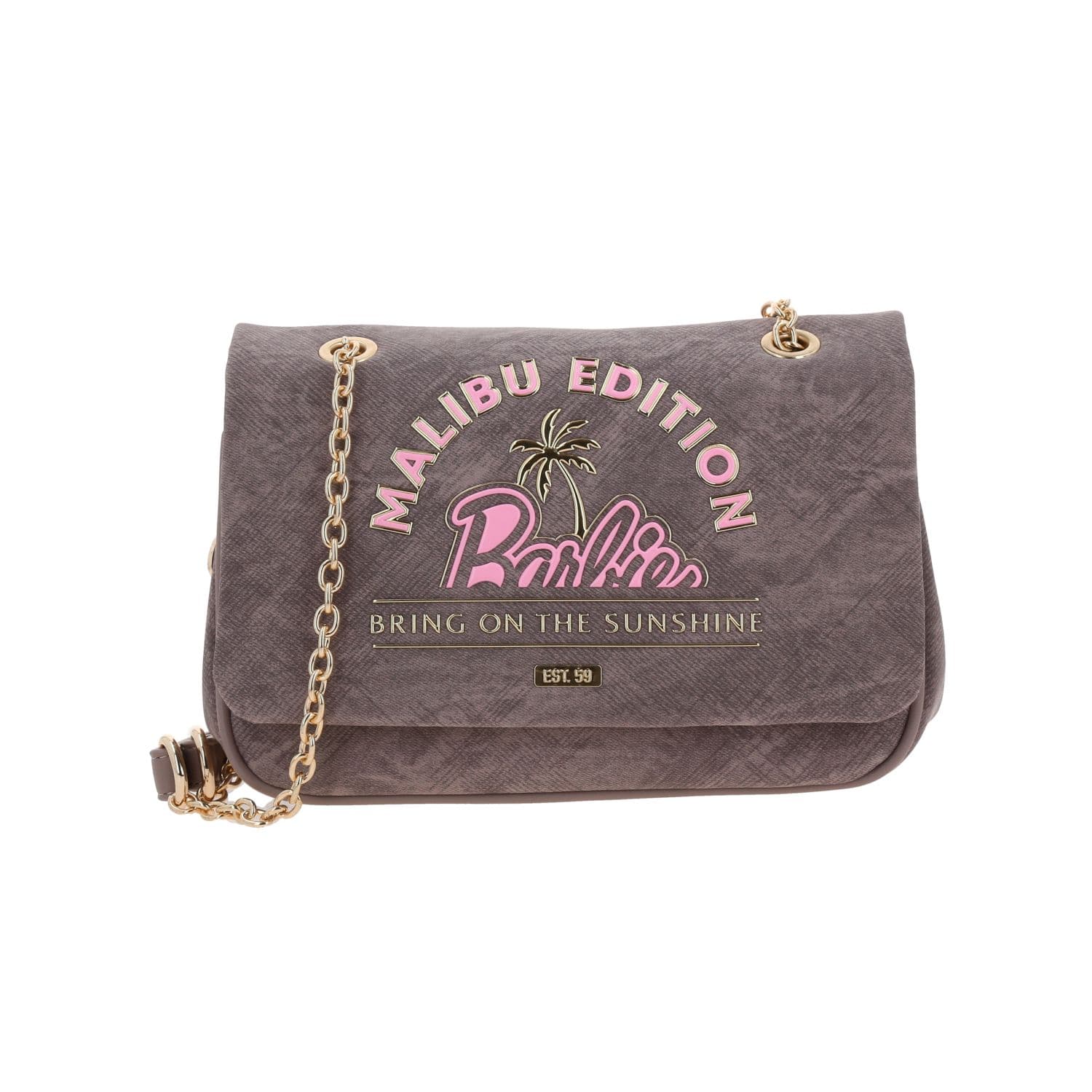Bolsa de Lado para Dama Barbie by Chenson Color Café Estilo y Funcionalidad, modelo BR25118-B