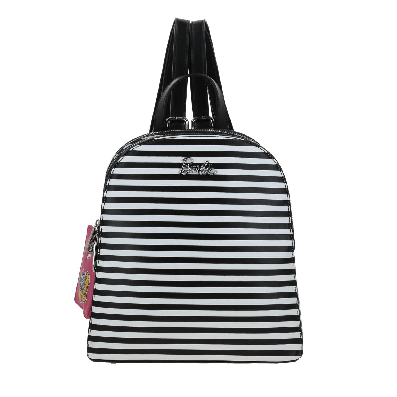 Mochila casual para dama Barbie by Chenson negra con doble compartimento, modelo BR26006-3