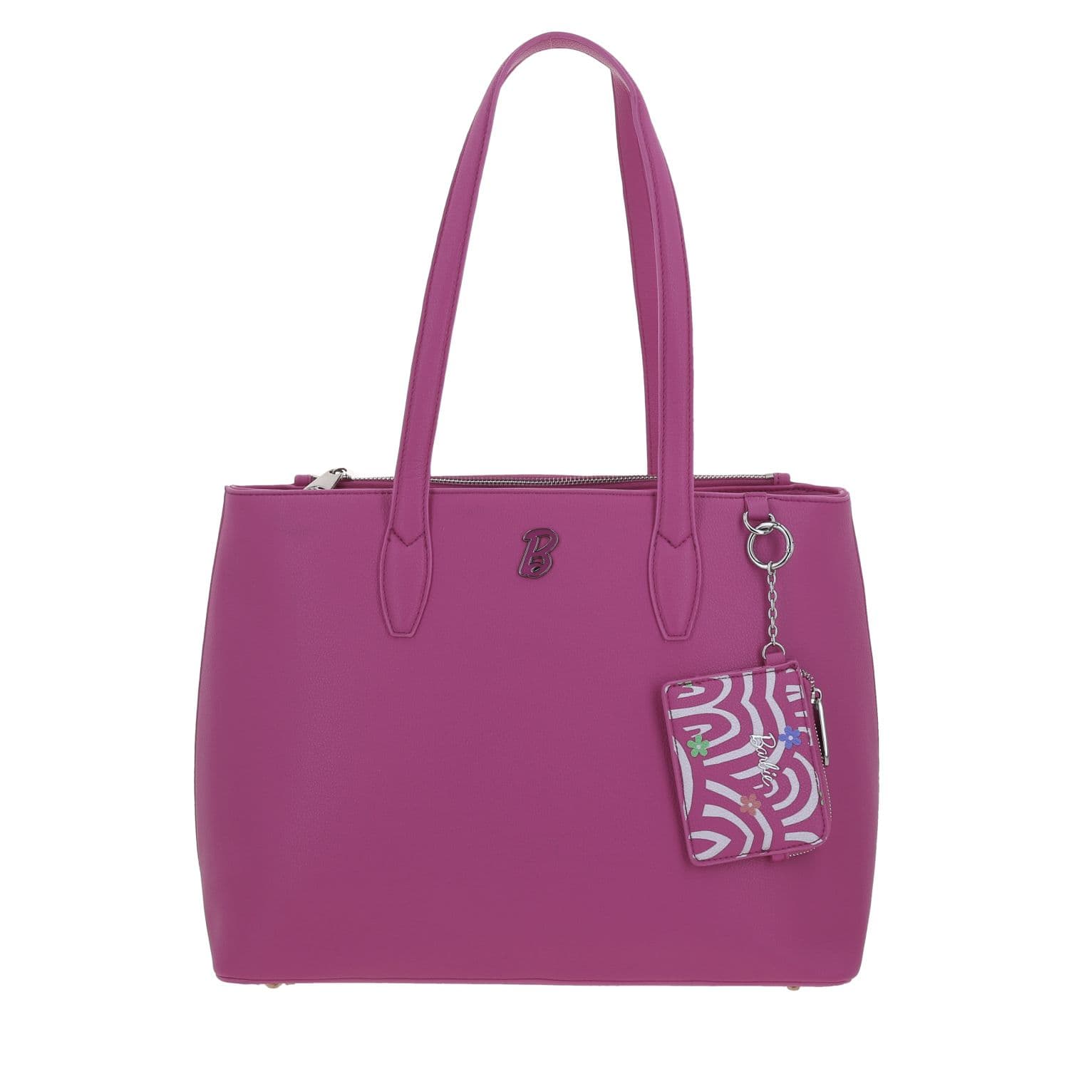 Bolsa grande para dama Barbie by Chenson rosa con doble compartimento, modelo BR26009-P