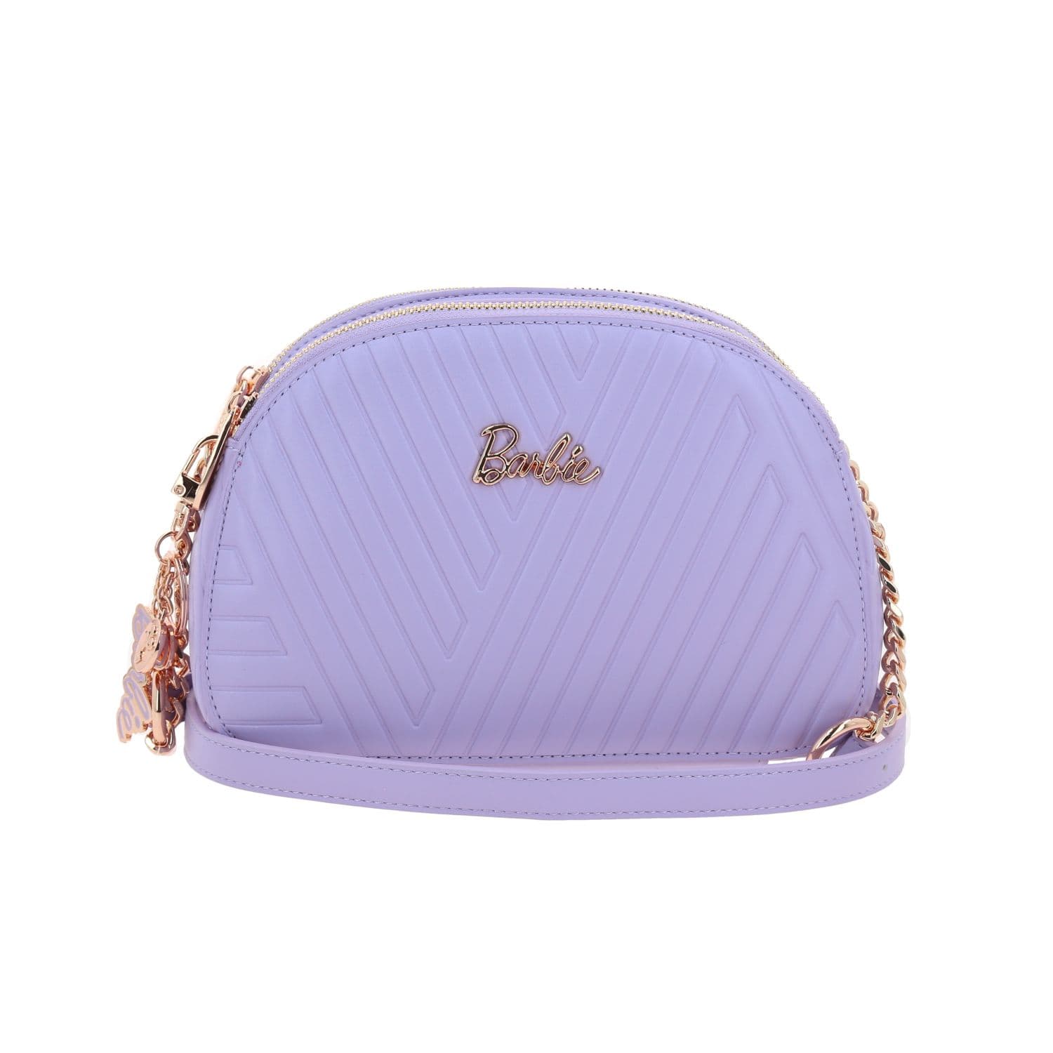 Bolsa de Lado Barbie Violeta con Doble Compartimento | Bandolera para Dama, modelo BR26047-V