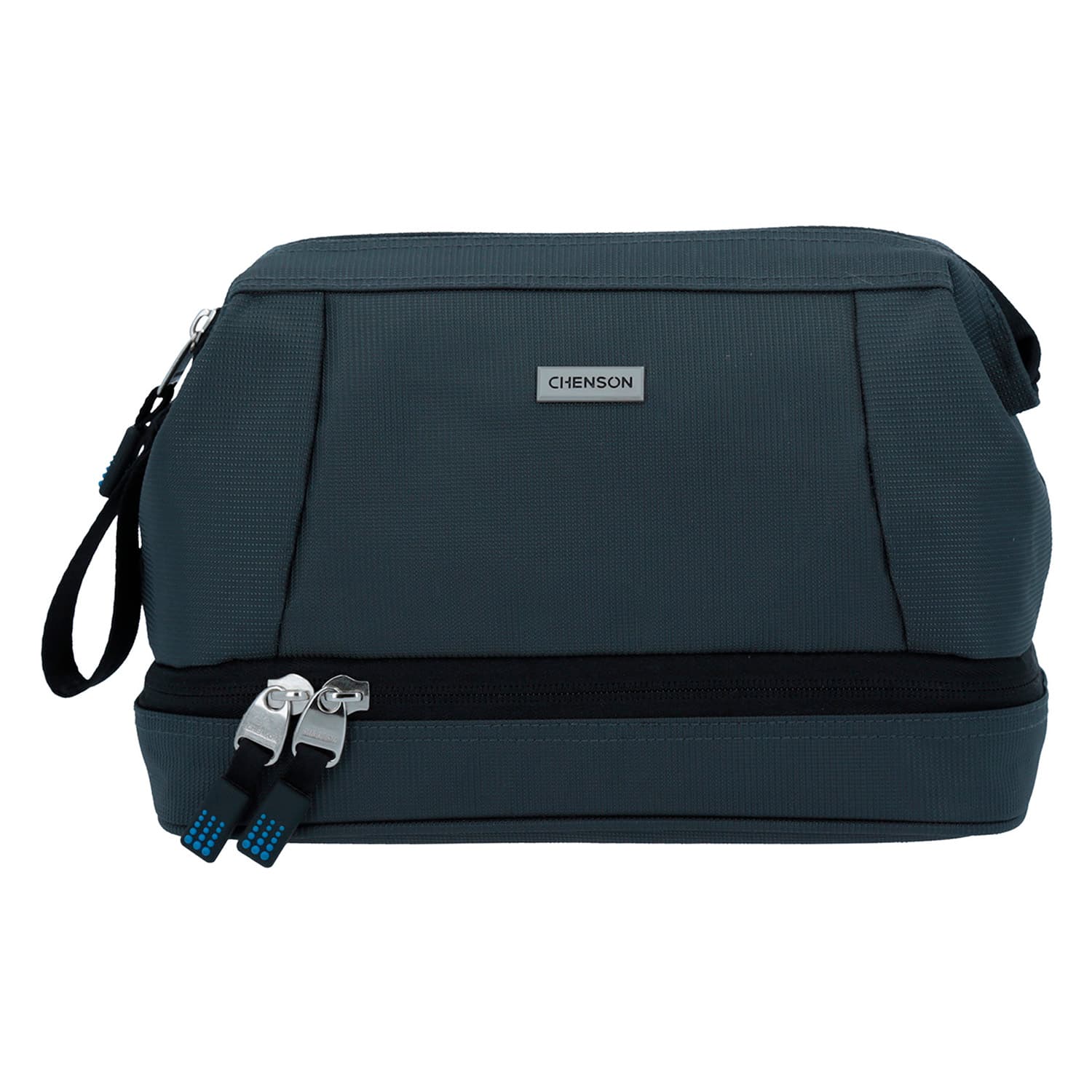 Neceser Chenson Clásico gris con amplio compartimento y diseño elegante, modelo CH63375-2