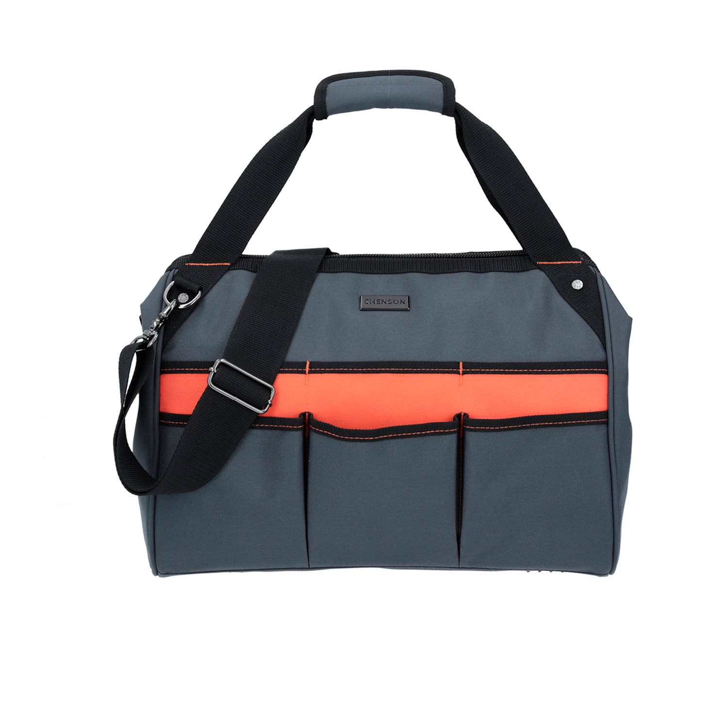 Porta Herramientas Chenson Clásico gris con organizadores externos, modelo CH63441-2