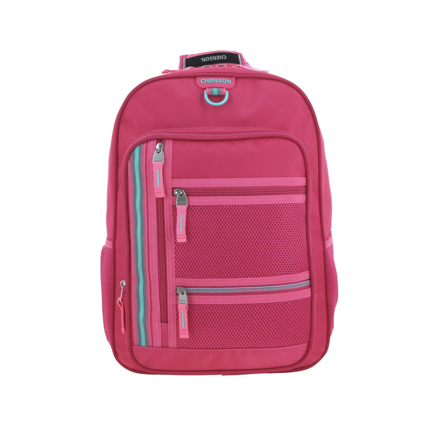Mochila escolar rosa Chenson Clásico para secundaria con tabletera, modelo CH66490-P