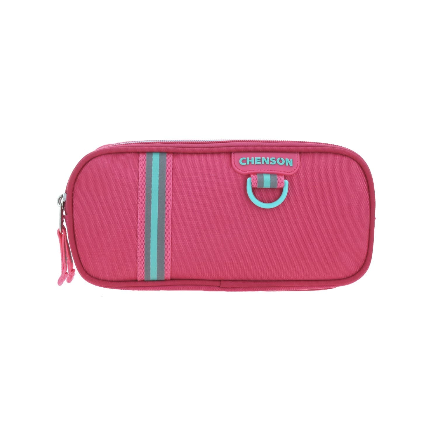 Lapicera Rosa Chenson Clásico - Estuche Escolar Doble Compartimento, modelo CH66493-P