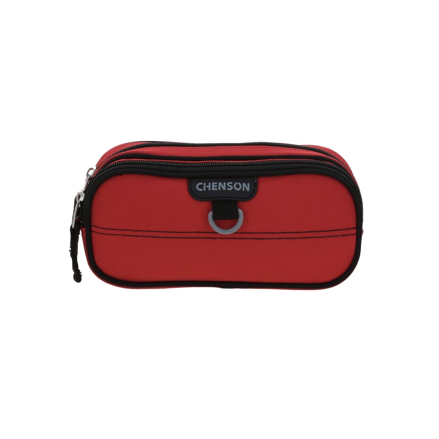 Lapicera escolar Chenson Clásico roja con doble compartimento, modelo CH70774-R