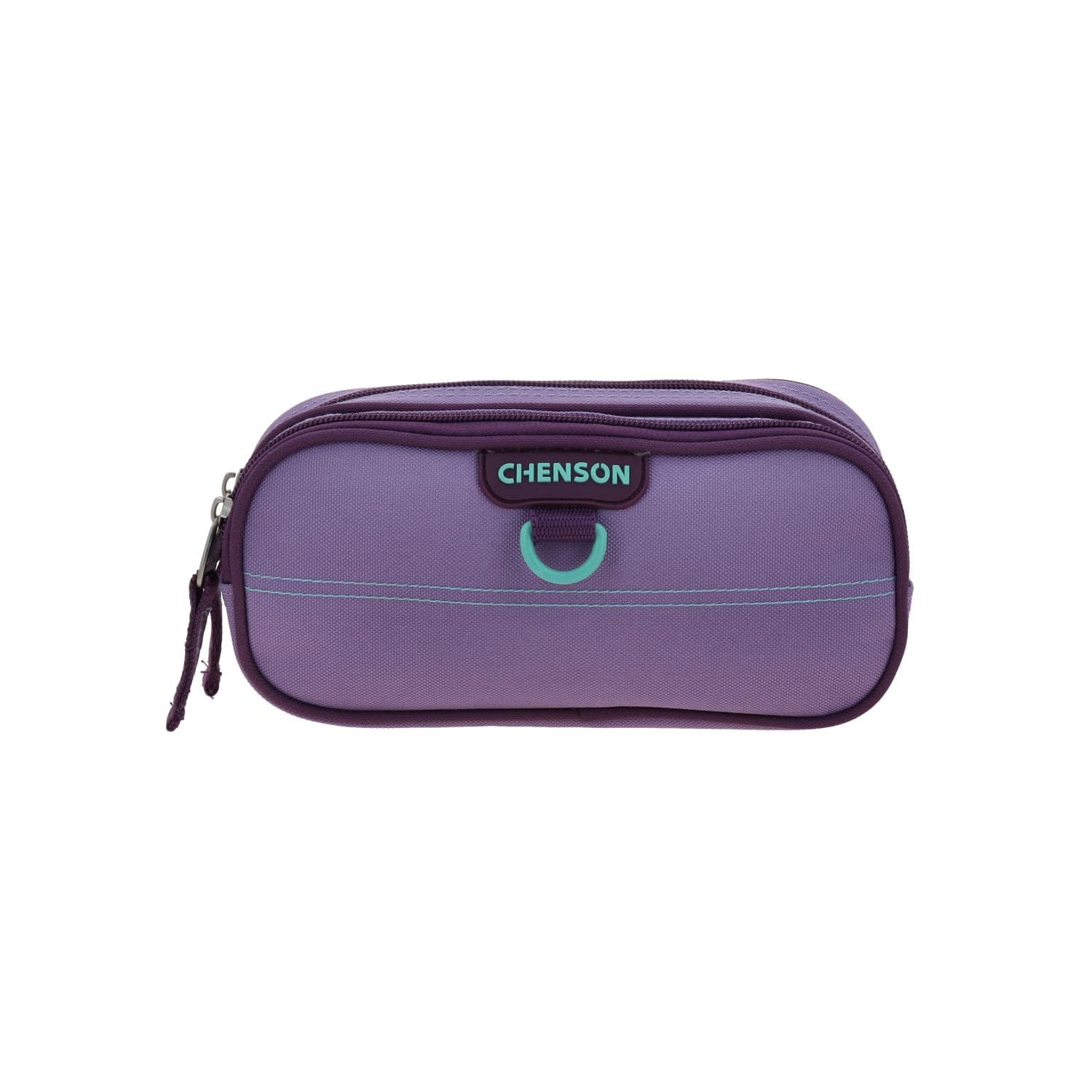 Lapicera escolar Chenson Clásico violeta con doble compartimento, modelo CH70774-V