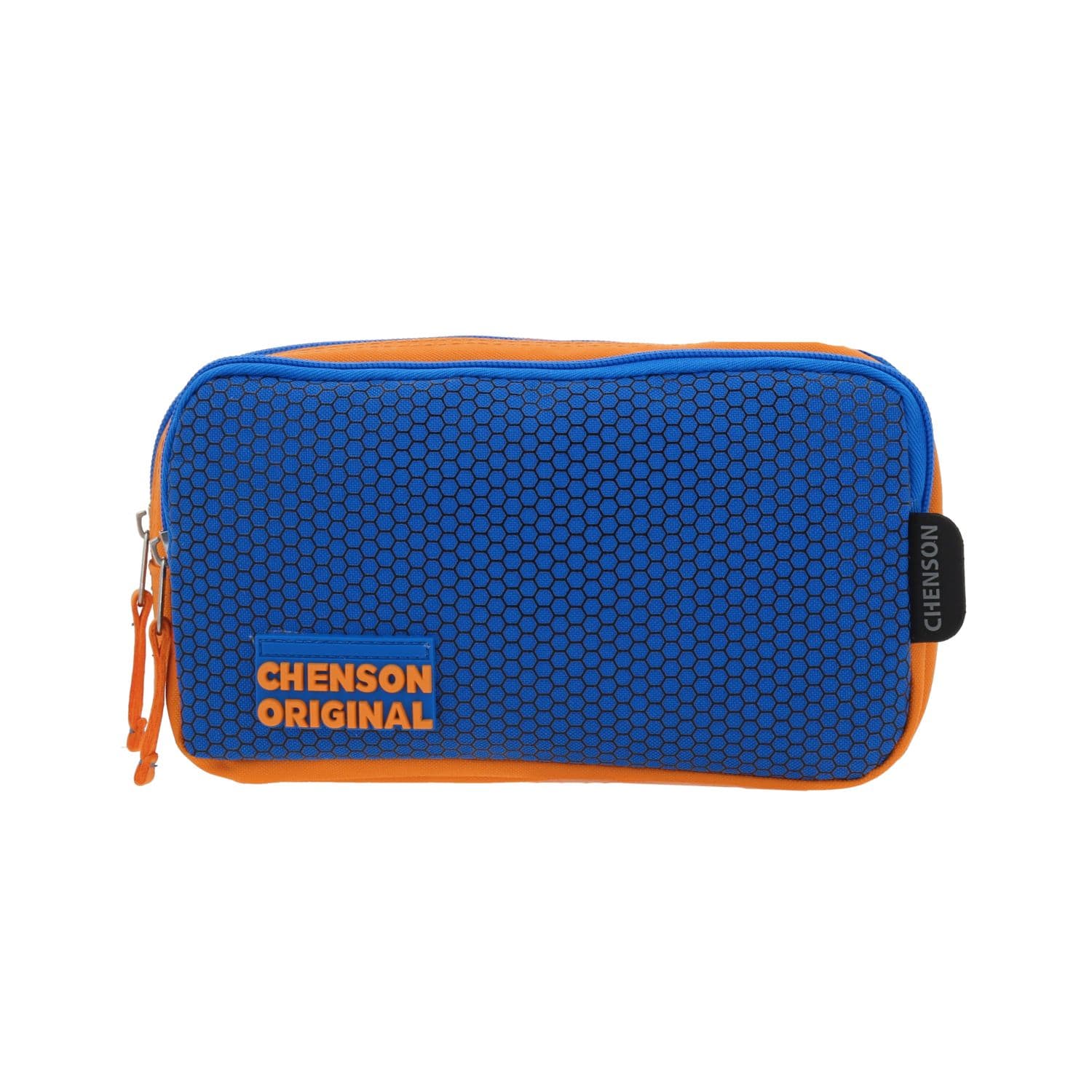 Lapicera escolar Chenson Original naranja con doble compartimento, modelo CO70241-O