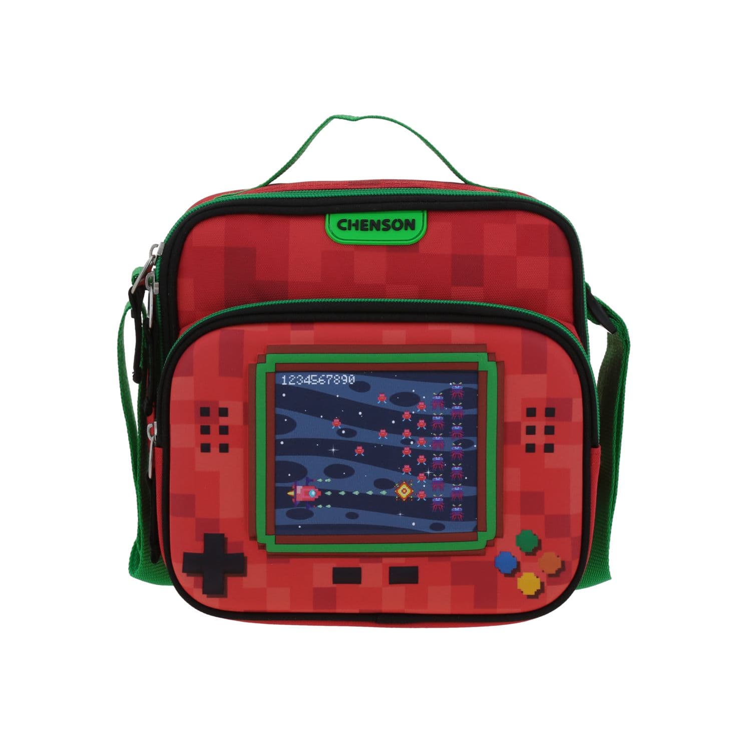 Lonchera escolar térmica Chenson Original roja con diseño práctico y funcional, modelo CO70336-R