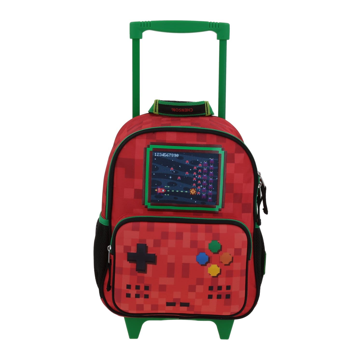 Mochila con Ruedas Chenson Original Roja para Kinder, Diseño Práctico y Funcional, modelo CO70339-R