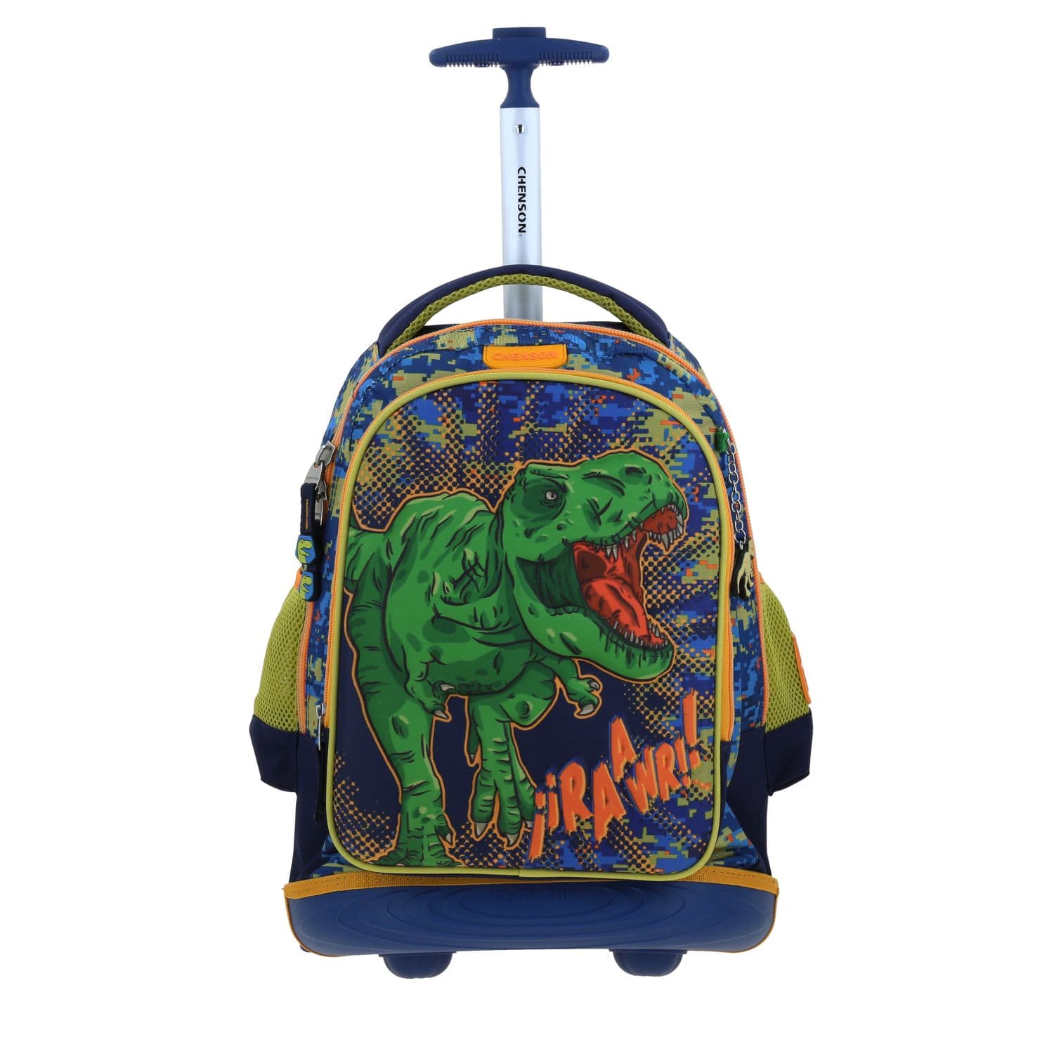 Mochila con Ruedas Chenson Original Azul con Llantitas y Diseño Moderno, modelo CO70438-9