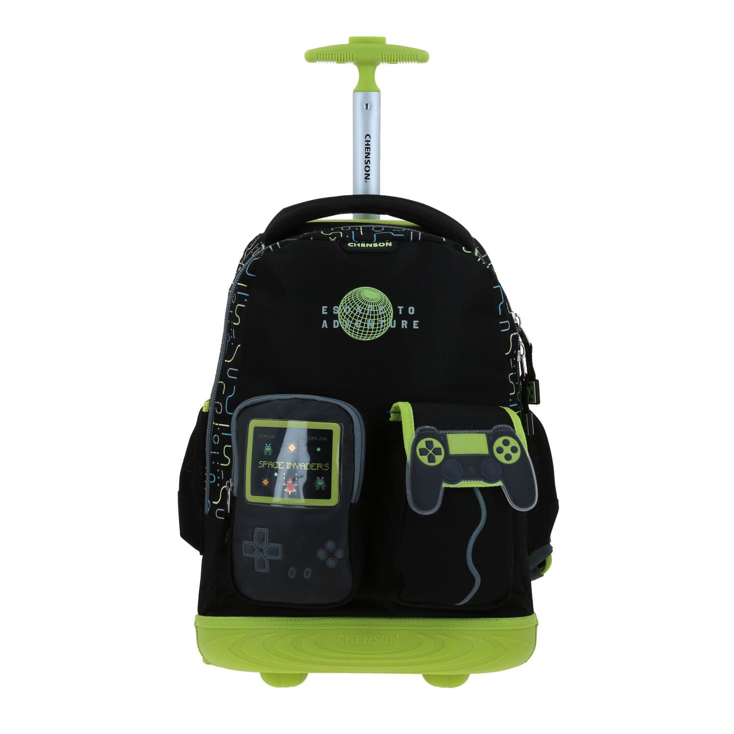 Mochila con Ruedas Chenson Original Negro | Escolar Resistente, modelo CO70800-3