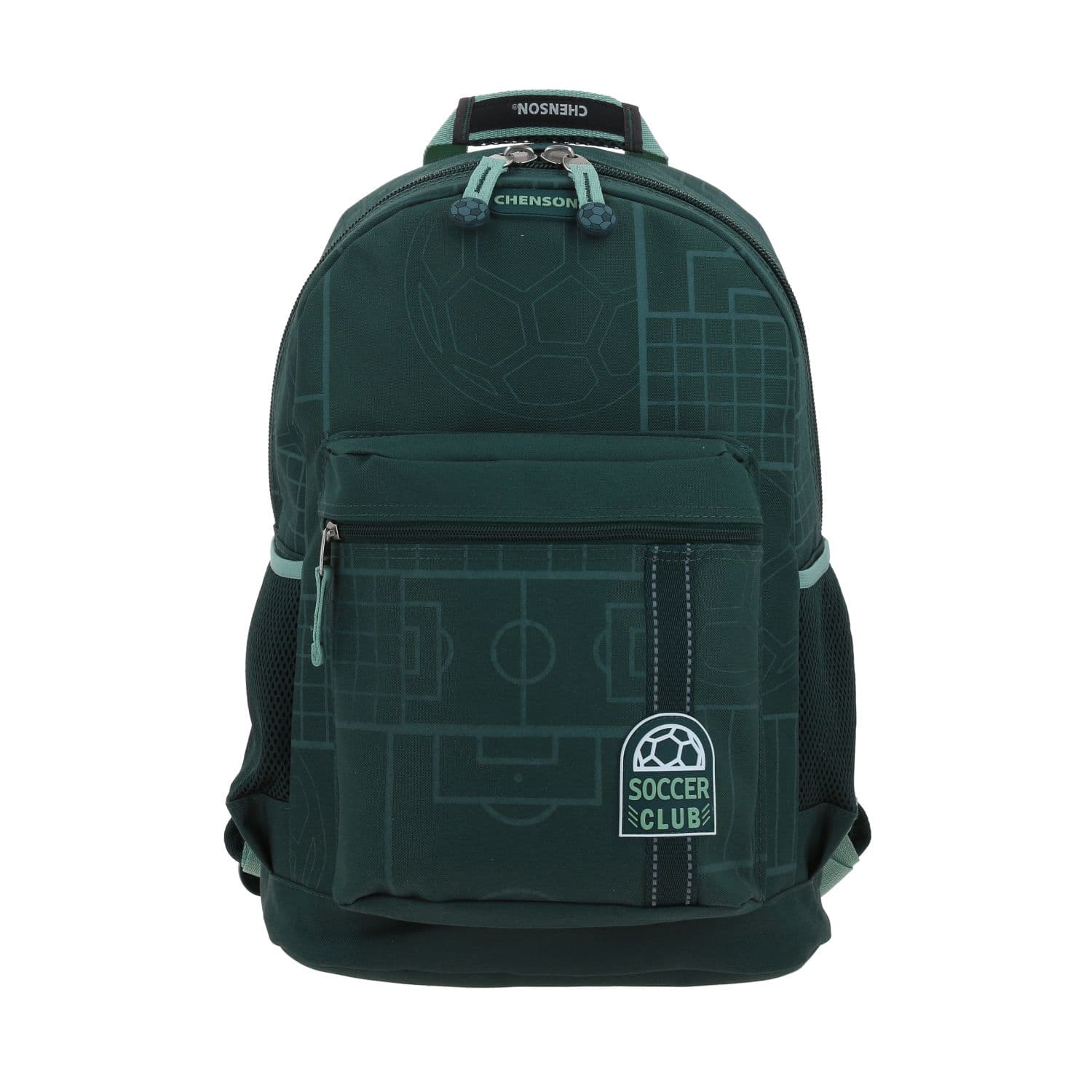 Mochila Chenson Original Verde 31x43x18 Escolar Resistente, modelo CO71007-G
