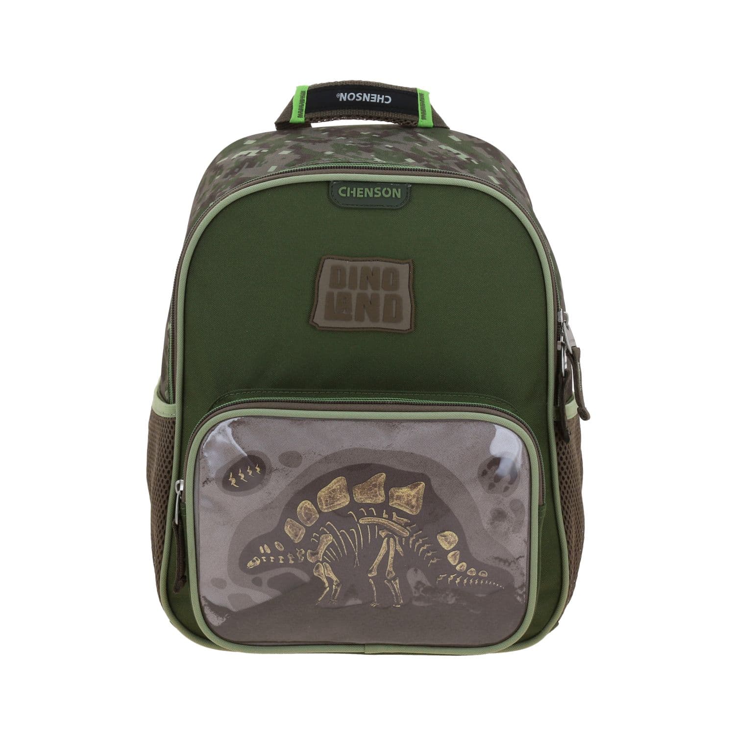 Mochila Chenson Original Verde Seco 25x30x13 cm Escolar, modelo CO71168-A