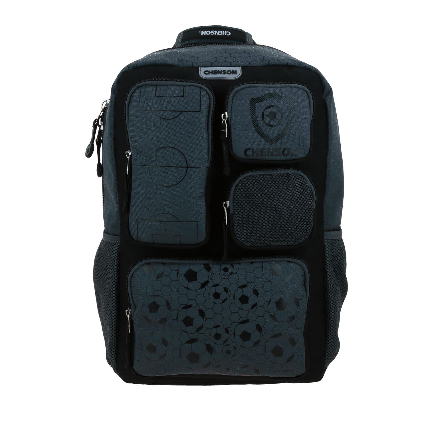 Mochila escolar Chenson Original negra con amplio compartimento y diseño moderno, modelo CO71201-3
