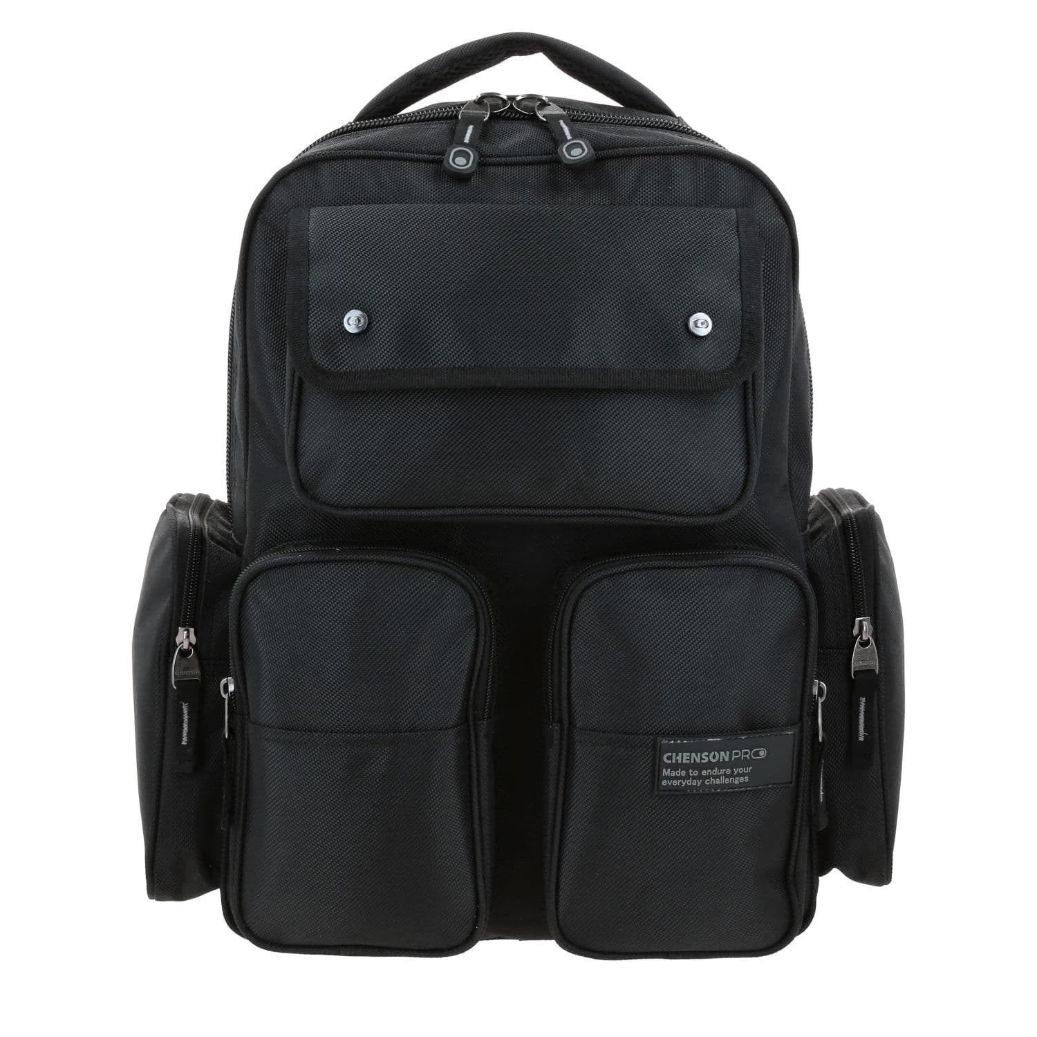 Mochila Ejecutiva Chenson Pro Negra con Soporte Lumbar - Ideal para Profesionistas, modelo CP70130-3