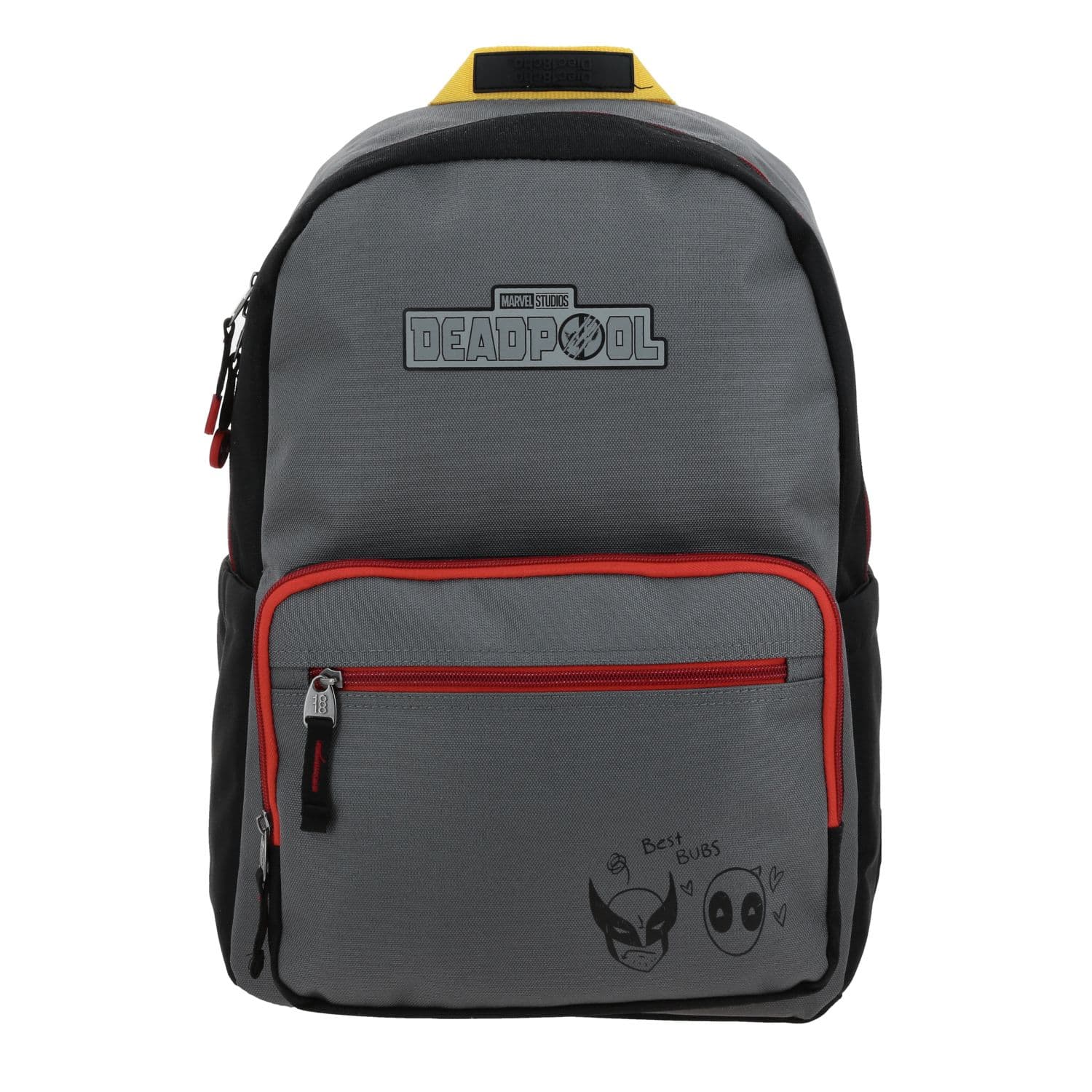 Mochila escolar DP by Chenson gris con doble bolsillo y gran diseño, modelo DP70565-2