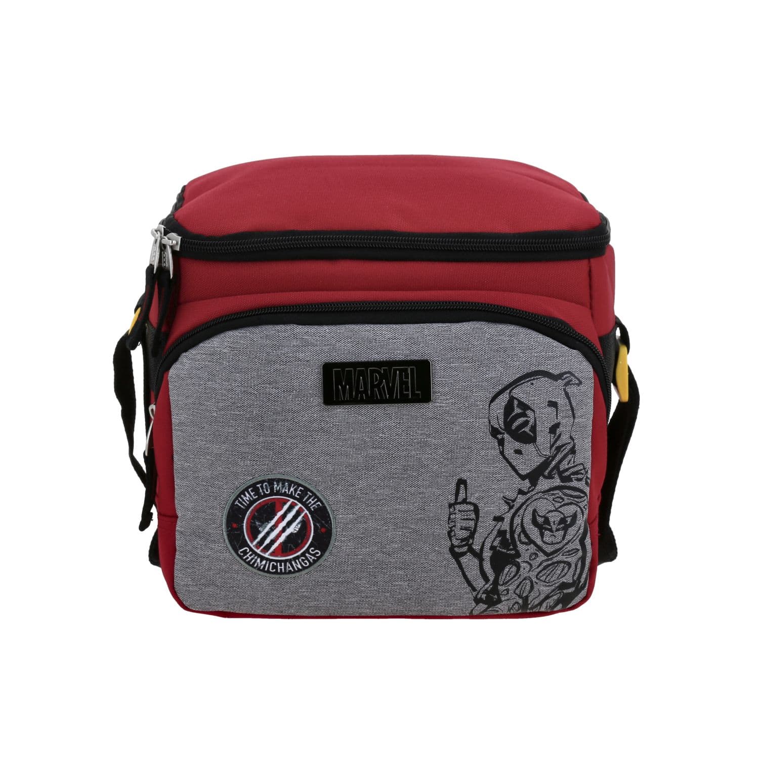 Lonchera escolar térmica DP by Chenson roja con diseño moderno, modelo DP70691-R