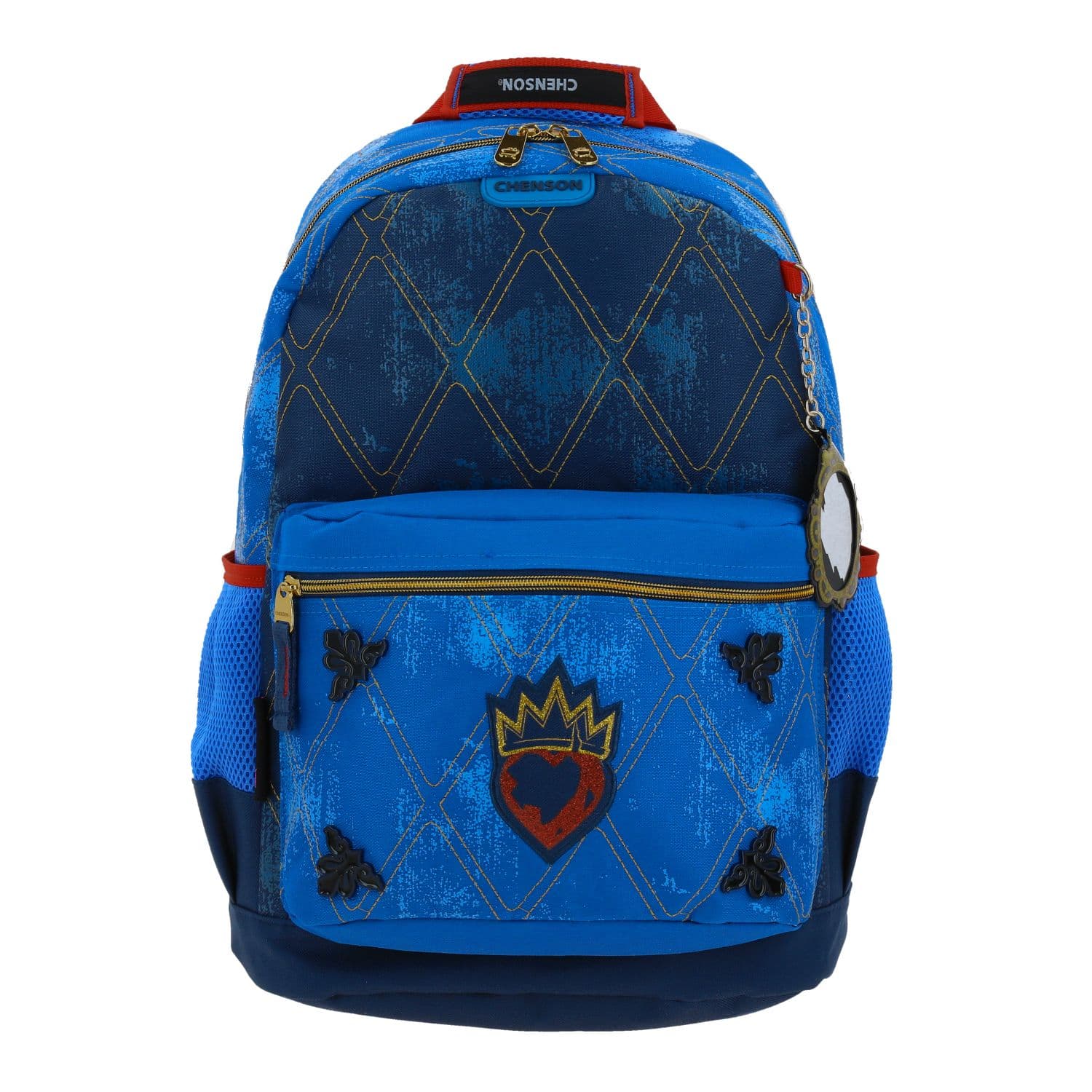 Mochila escolar para niña Descendientes by Chenson azul diversión y durabilidad, modelo DS66108-9