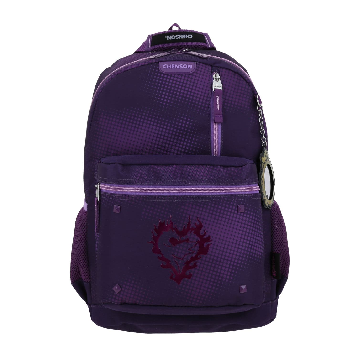 Mochila escolar para niña Descendientes by Chenson color uva - Durabilidad y diversión, modelo DS66409-U