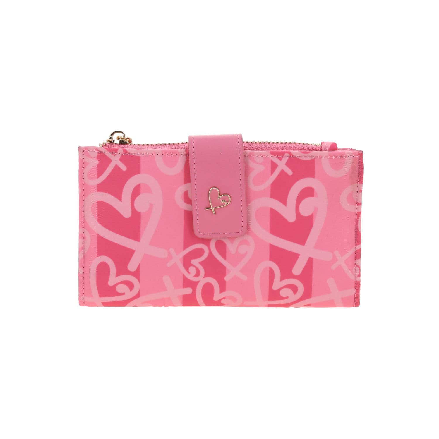 Cartera para Mujer Gorétt Rosa con Tarjetero 10 Espacios, modelo GF24076-P