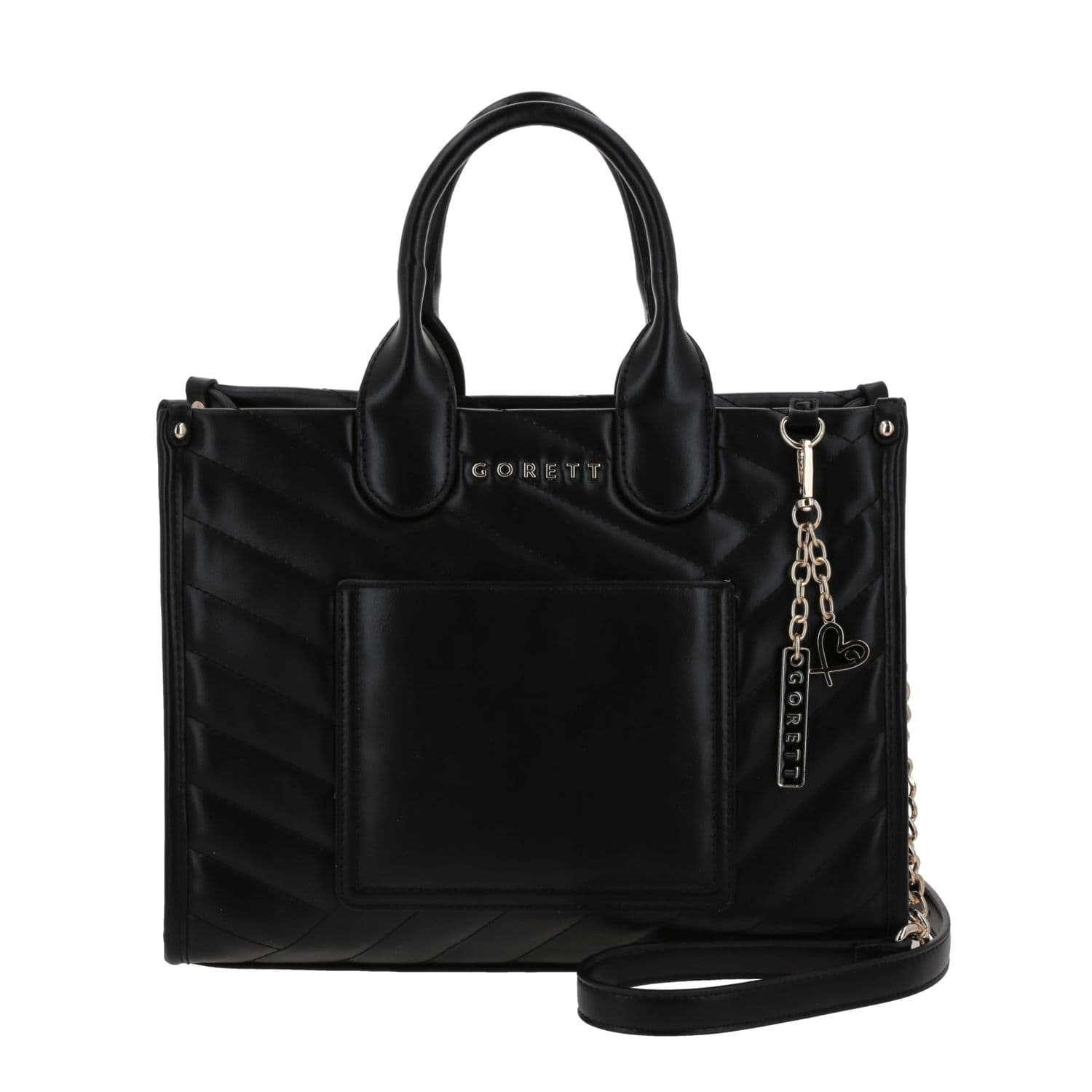 Bolsa de Mano para Dama Gorétt by Chenson Negro Estilo Casual, modelo GF25110-3