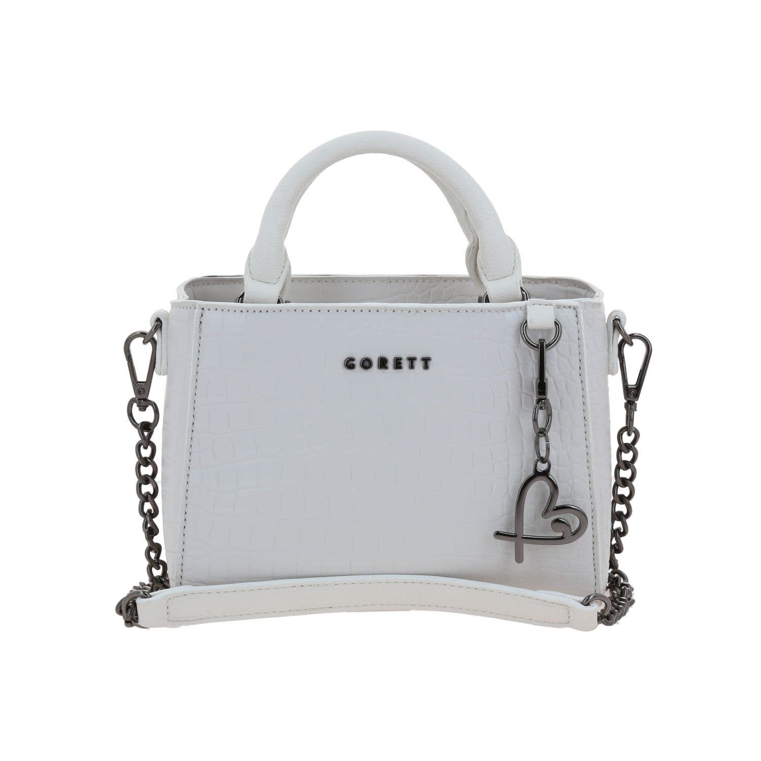 Bolsa de Mano Gorétt Blanco - Estilo y Funcionalidad para Dama, modelo GF25113-W