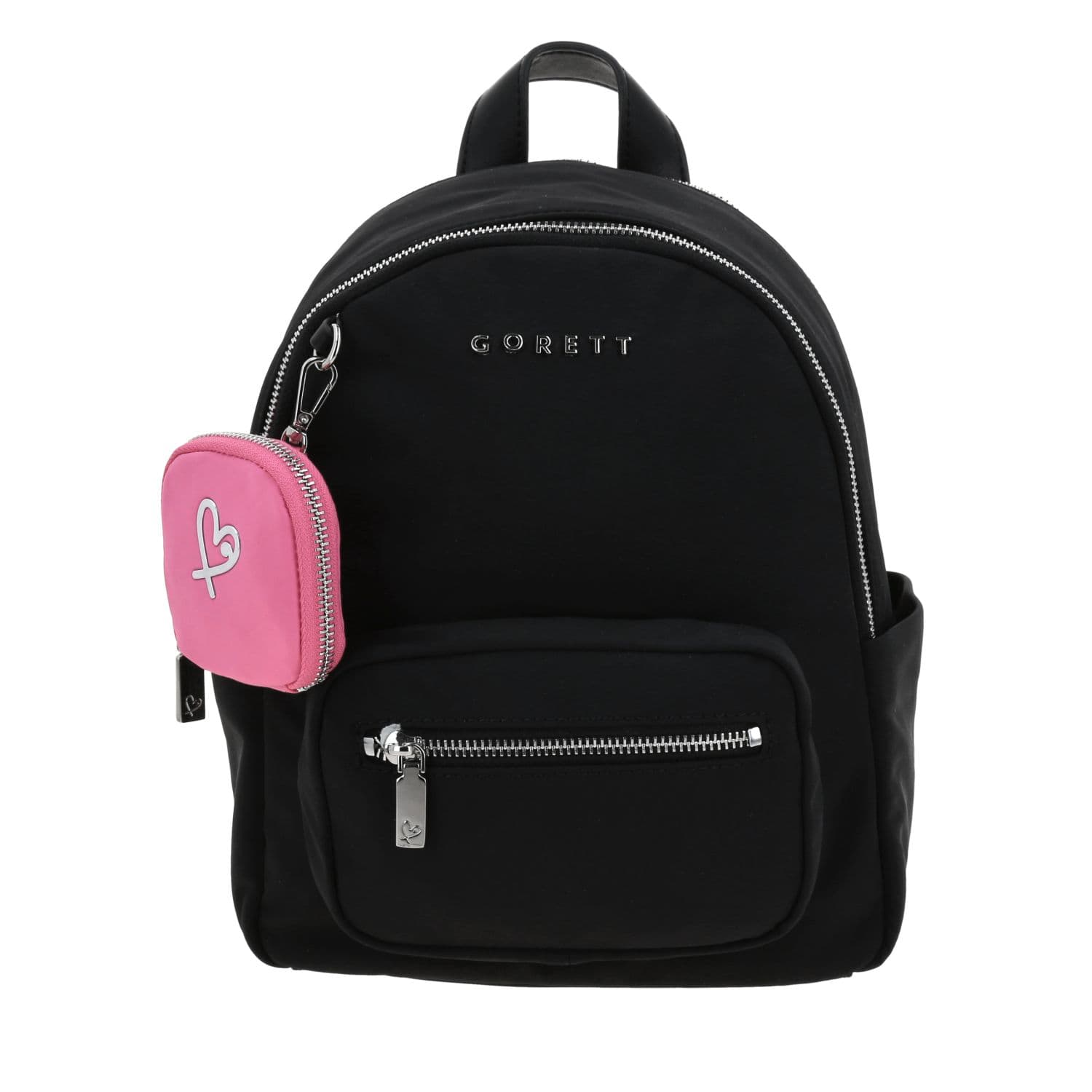 Mochila para dama Gorétt by Chenson negra con doble compartimento, modelo GF25115-3