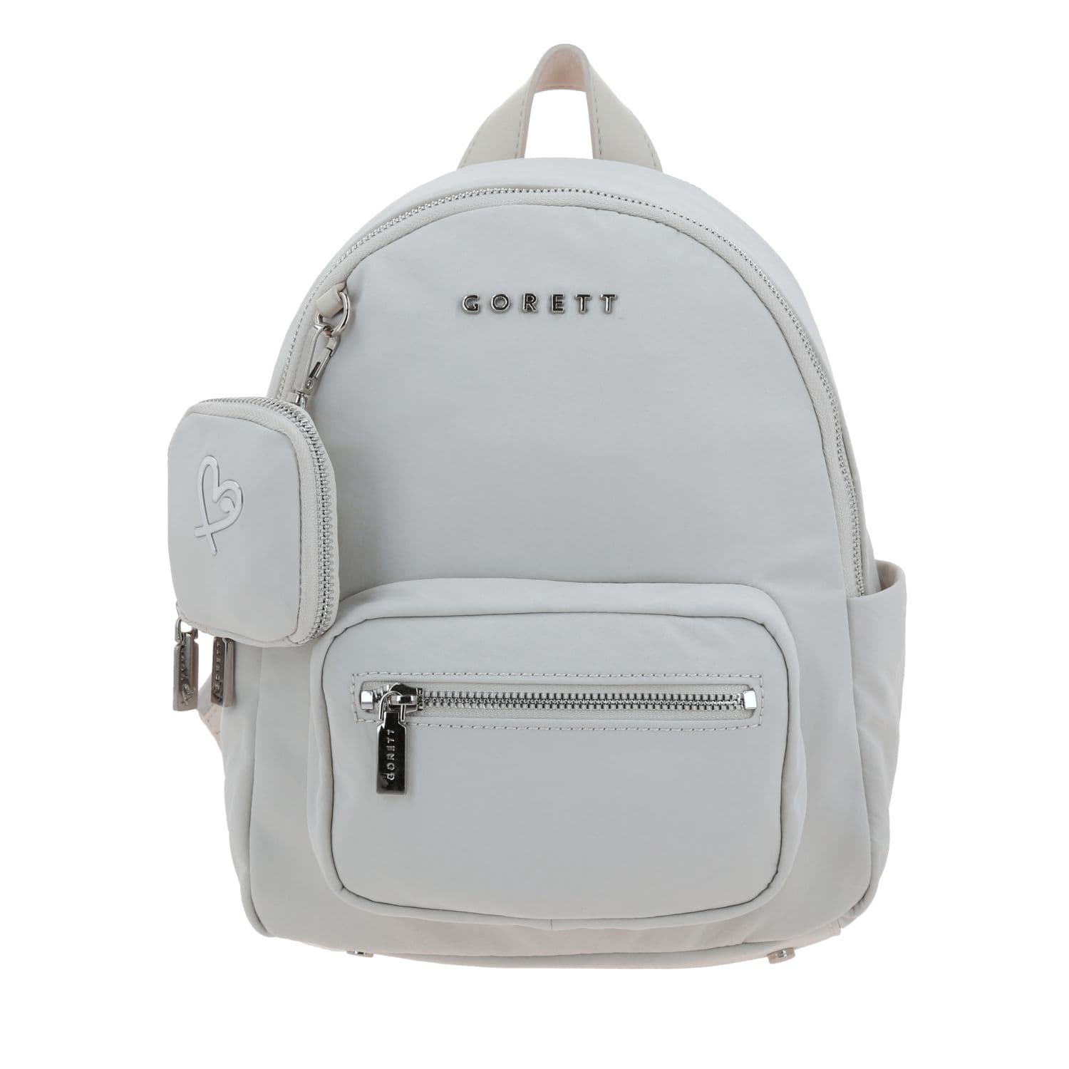 Mochila casual para dama Gorétt by Chenson Beige con doble compartimento, modelo GF25115-E