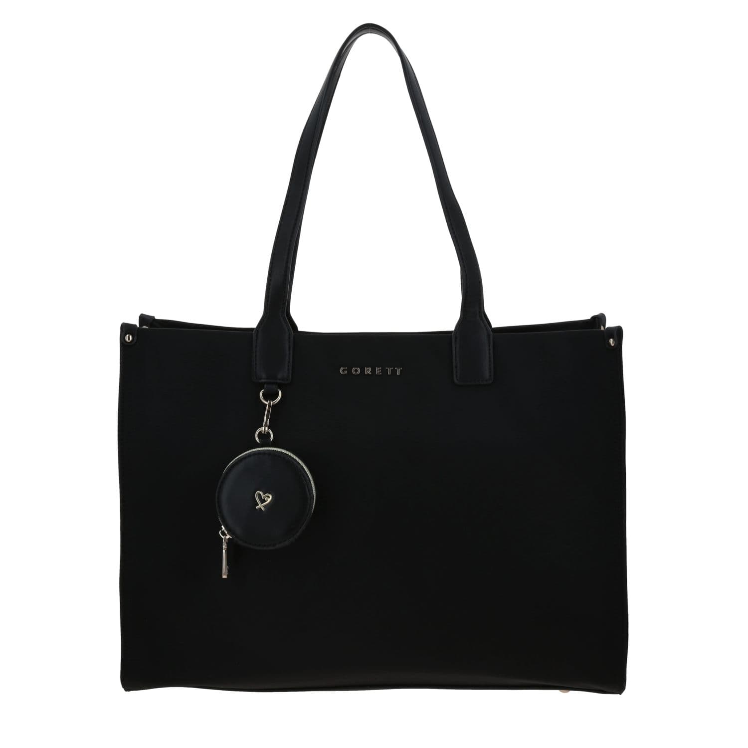 Bolsa grande para dama Gorétt by Chenson negra con compartimento especial, modelo GF25122-3